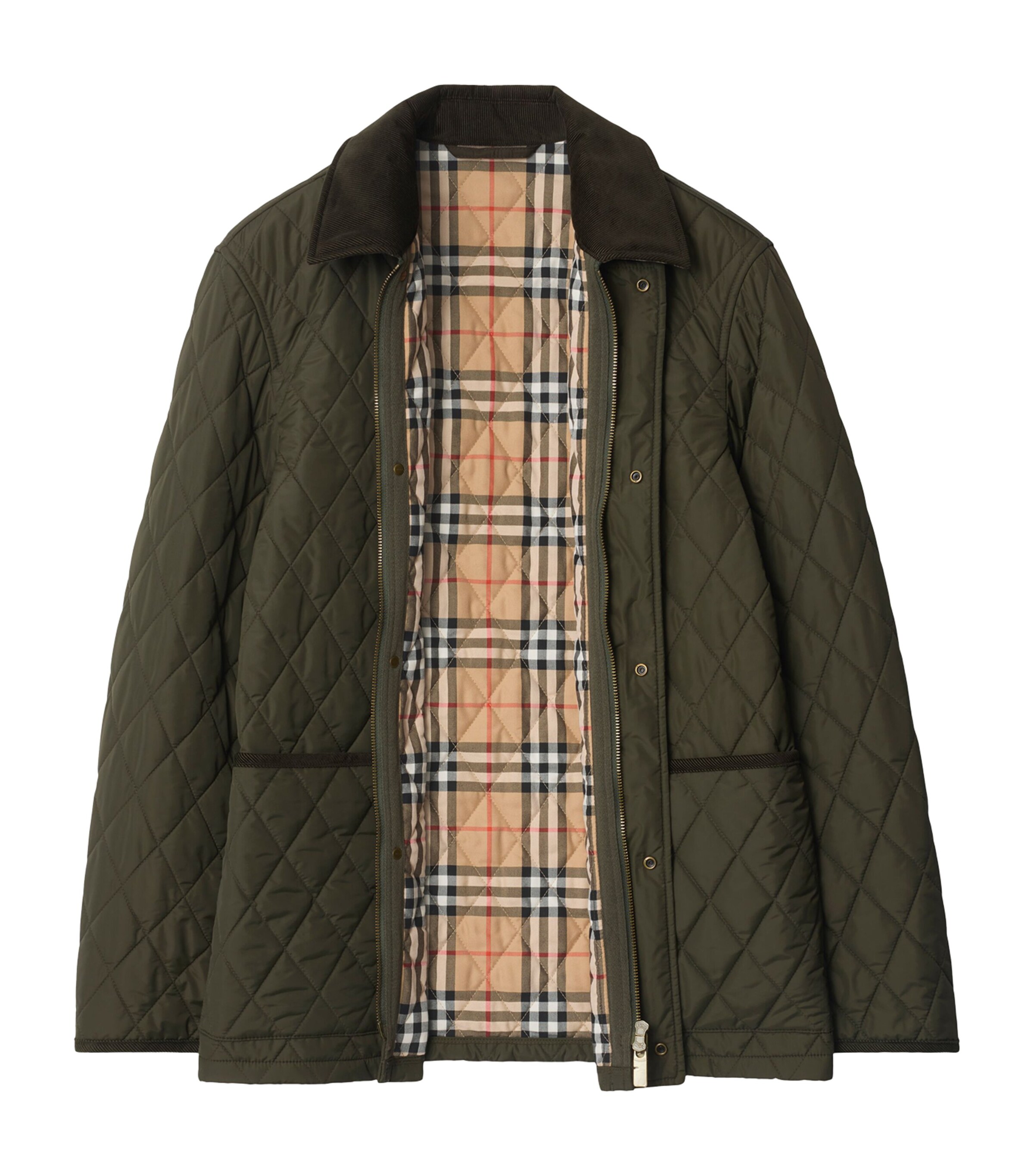 Burberry Mens Quilted Barn Jacket Shale Image 3