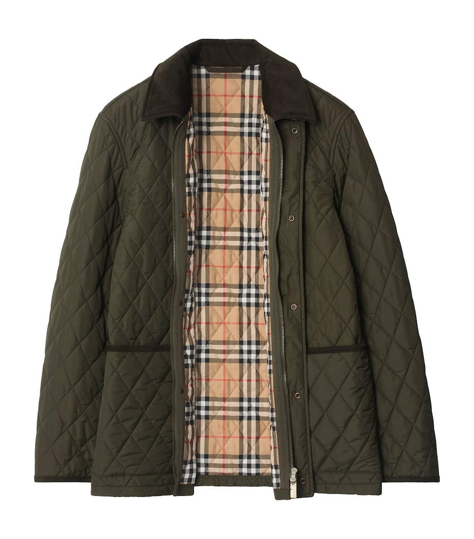 Burberry Mens Quilted Barn Jacket Shale Image 3