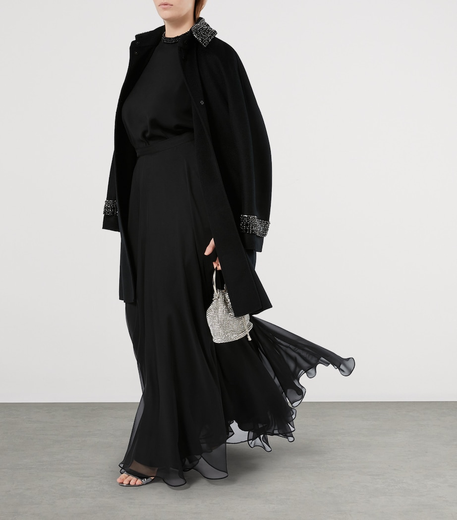 Layered Maxi Skirt BLACK Image 4