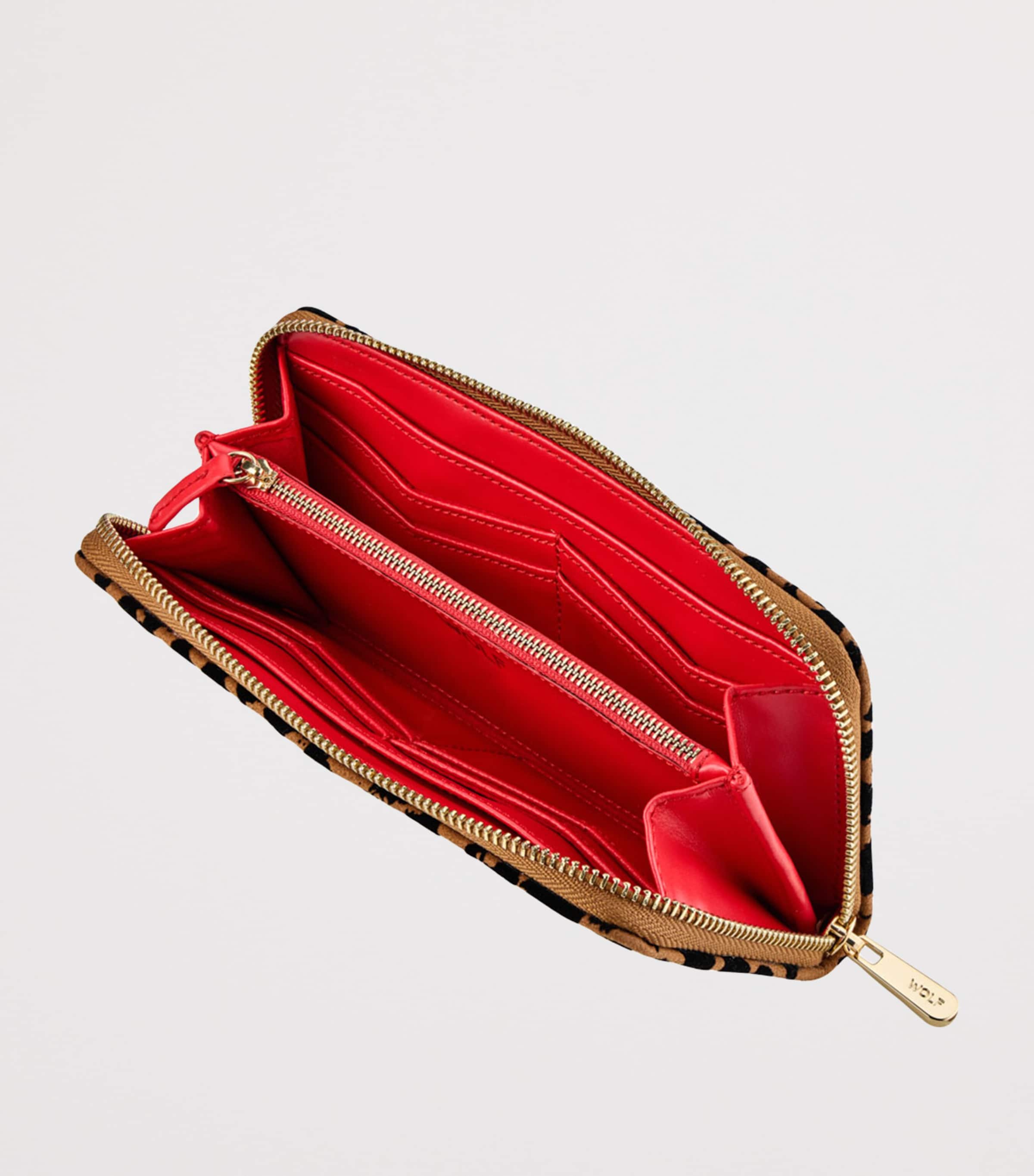 Nubuck Savanna Zip-Up Wallet TAN Image 2