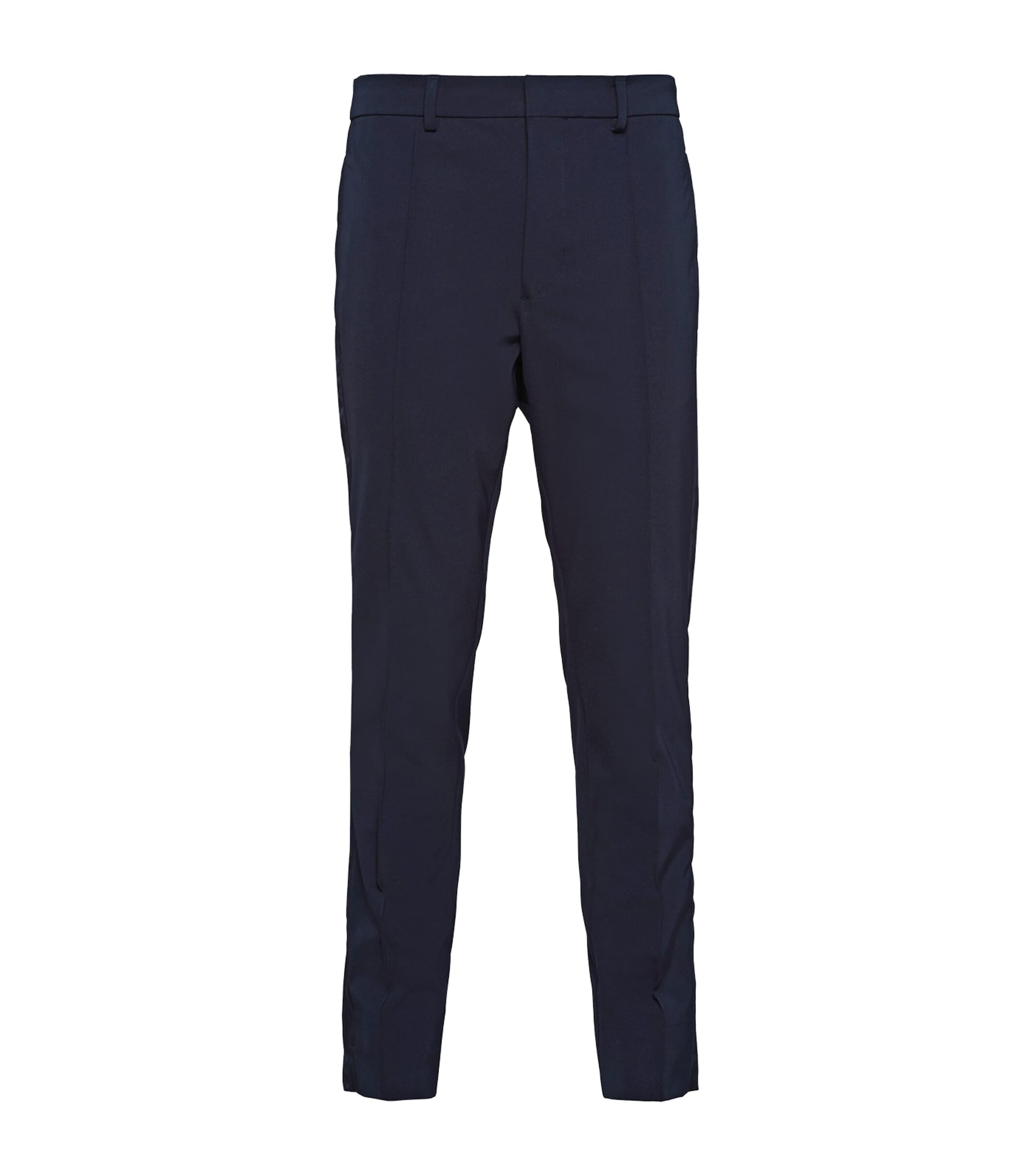 Stretch Slim Pleated Trousers F0008 Image 1