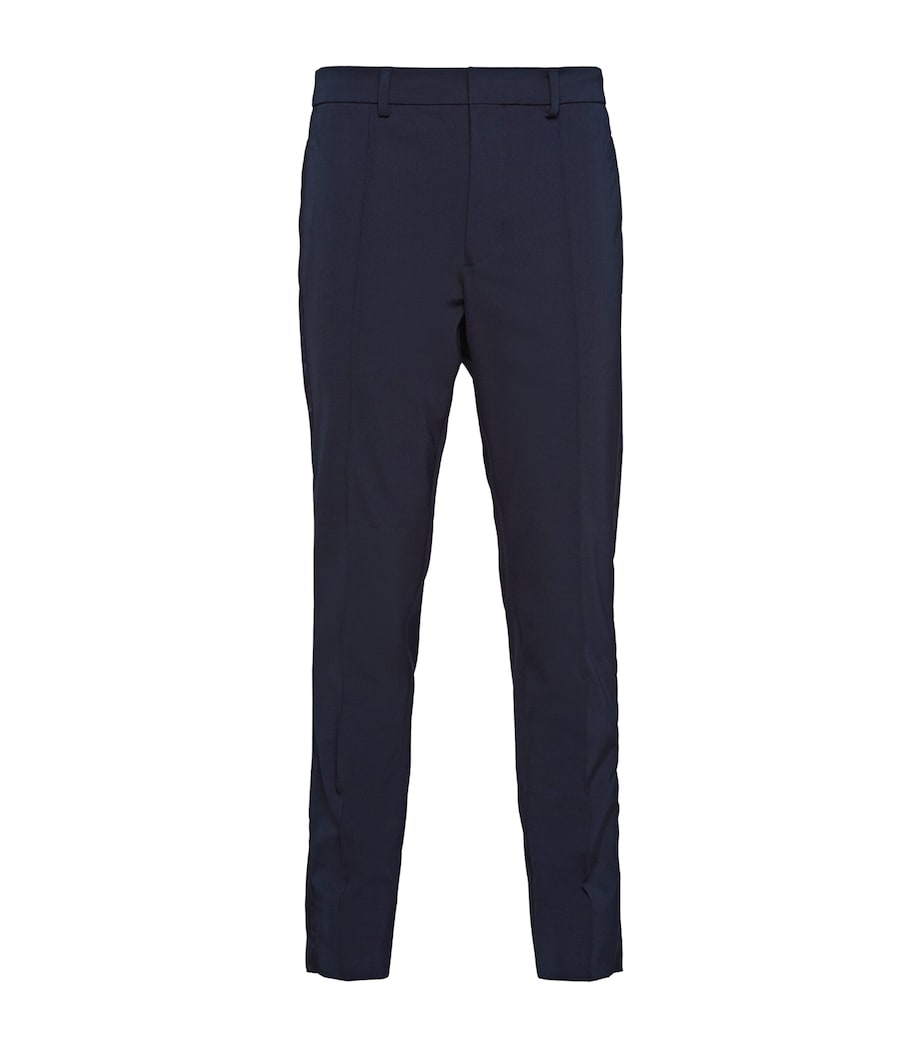 Stretch Slim Pleated Trousers F0008 Image 1