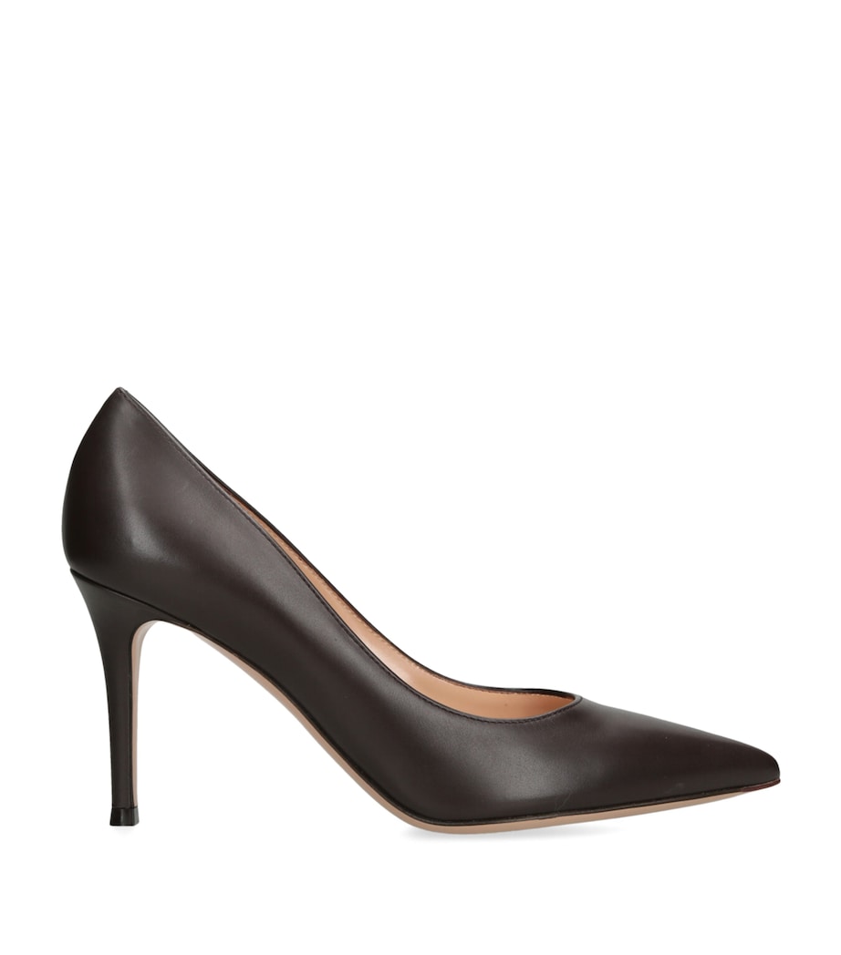 Leather Gianvito Pumps 85 DARK BROWN Image 1