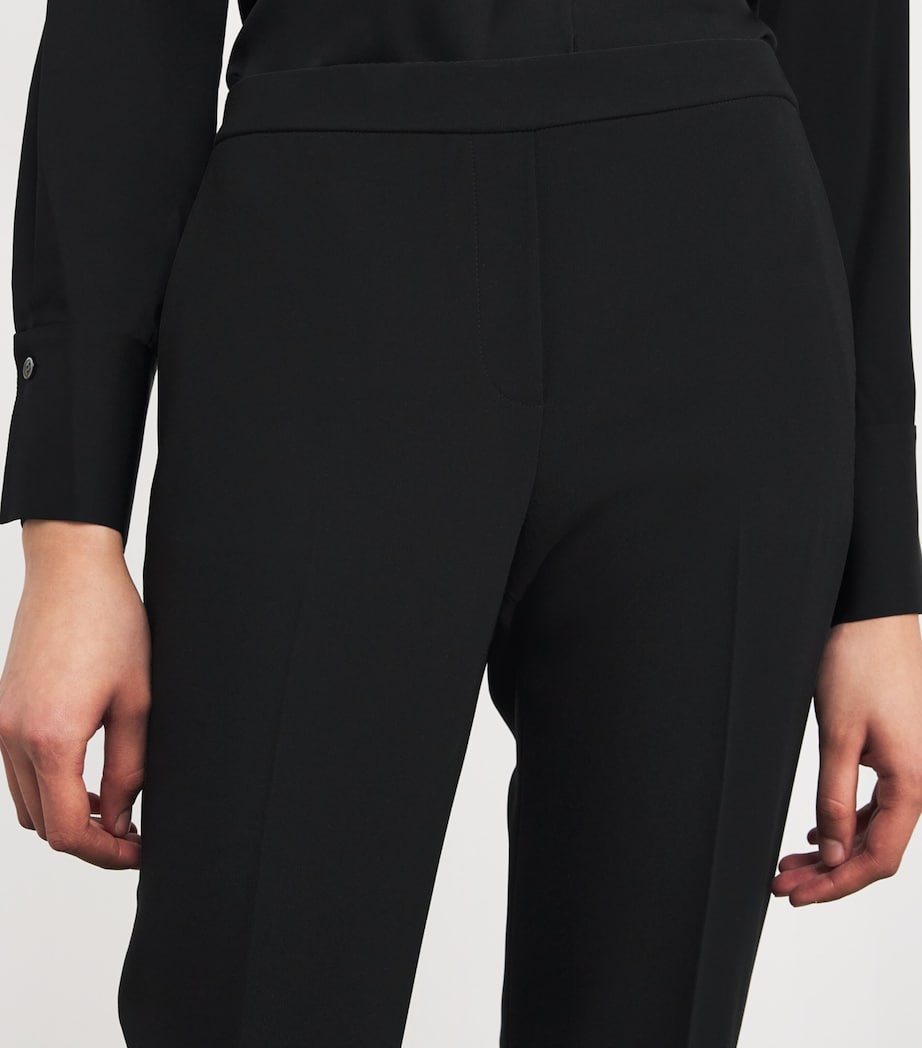 Theory Womens Cropped Treeca Trousers Black Image 6