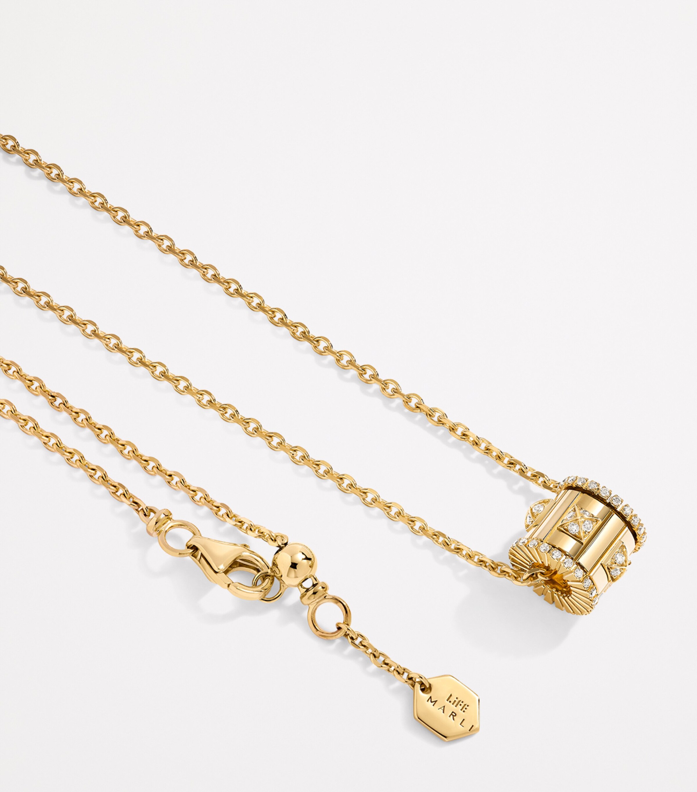 Yellow Gold and Diamond LIFE Necklace YELLOW GOLD Image 2