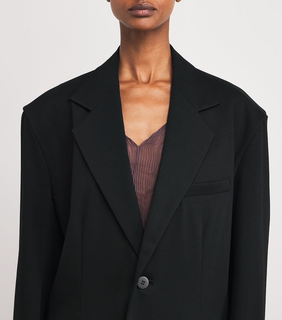Cotton-Blend Simple Ensemble Blazer 15 Image 6