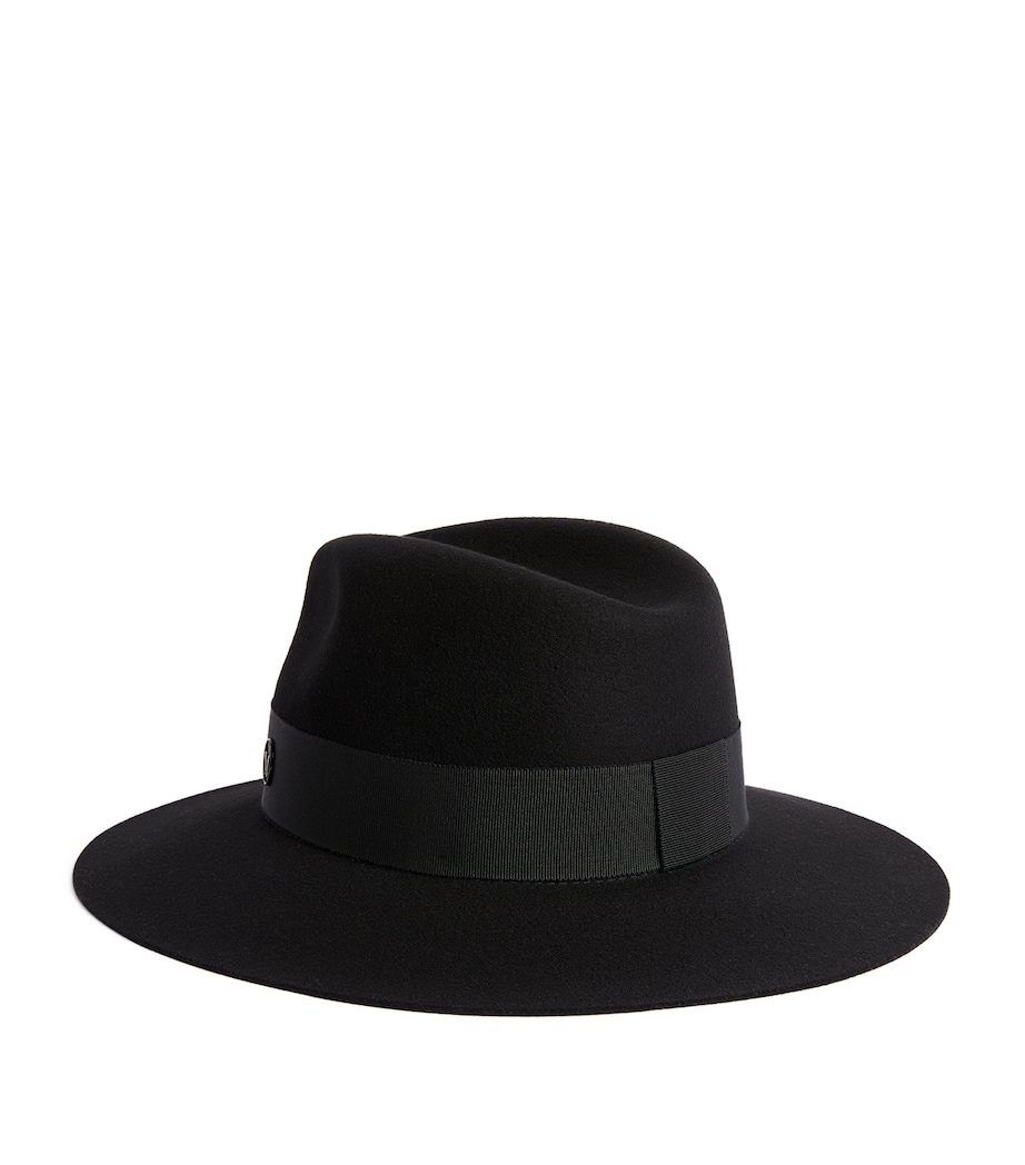 Maison Michel Wool Felt Henrietta Hat Black Image 2
