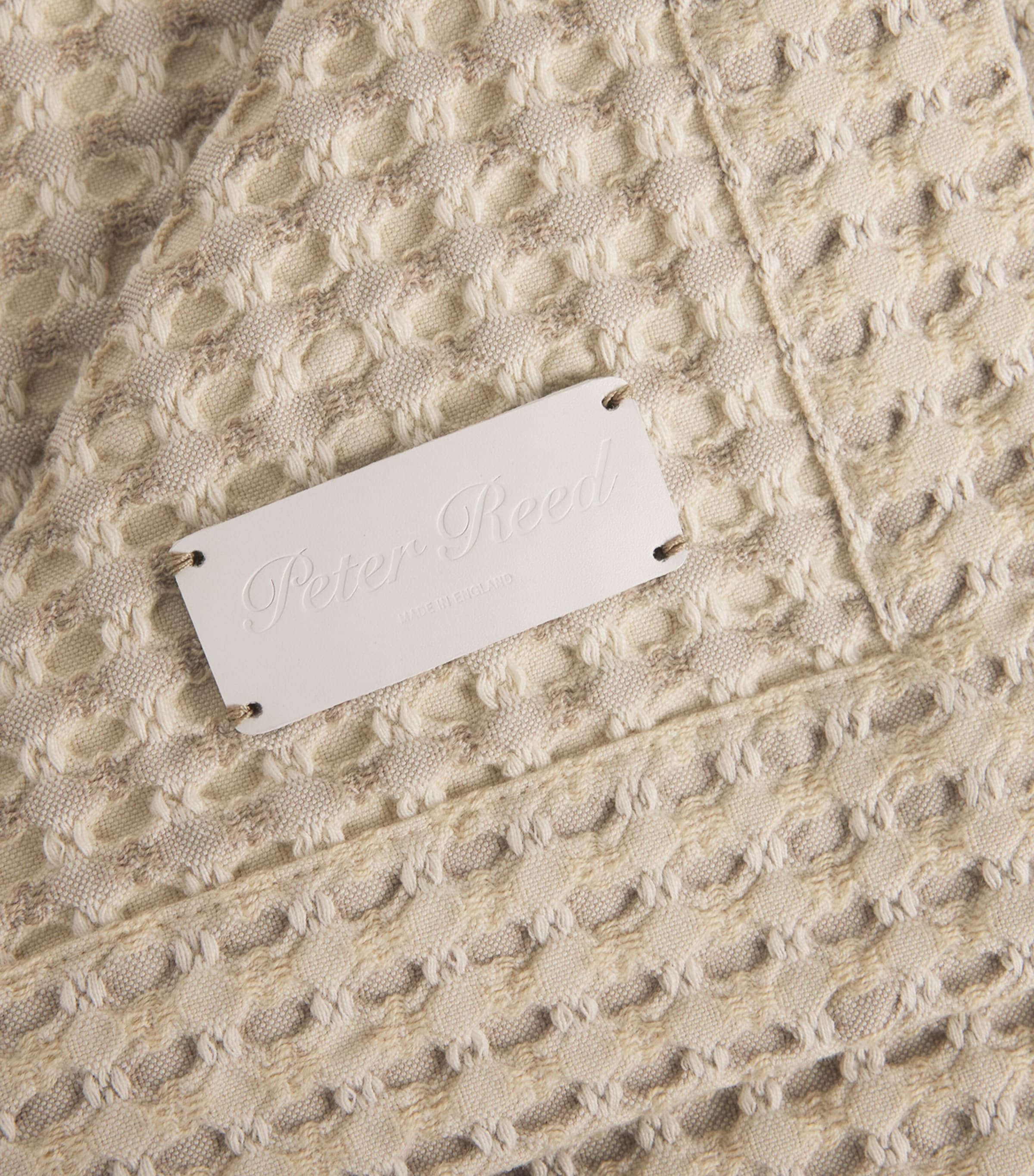 Textured Checkers Throw (310cm x 150cm) NEUTRAL Image 2