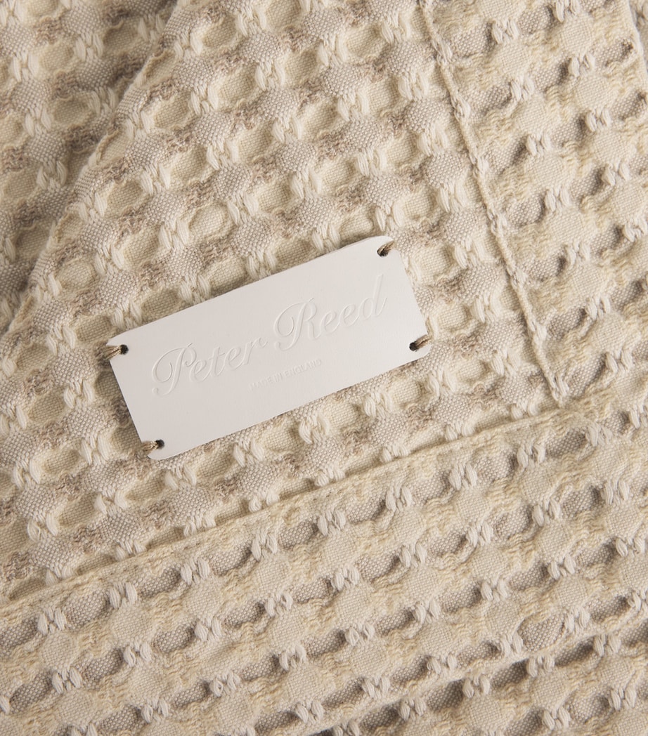 Textured Checkers Throw (310cm x 150cm) NEUTRAL Image 2