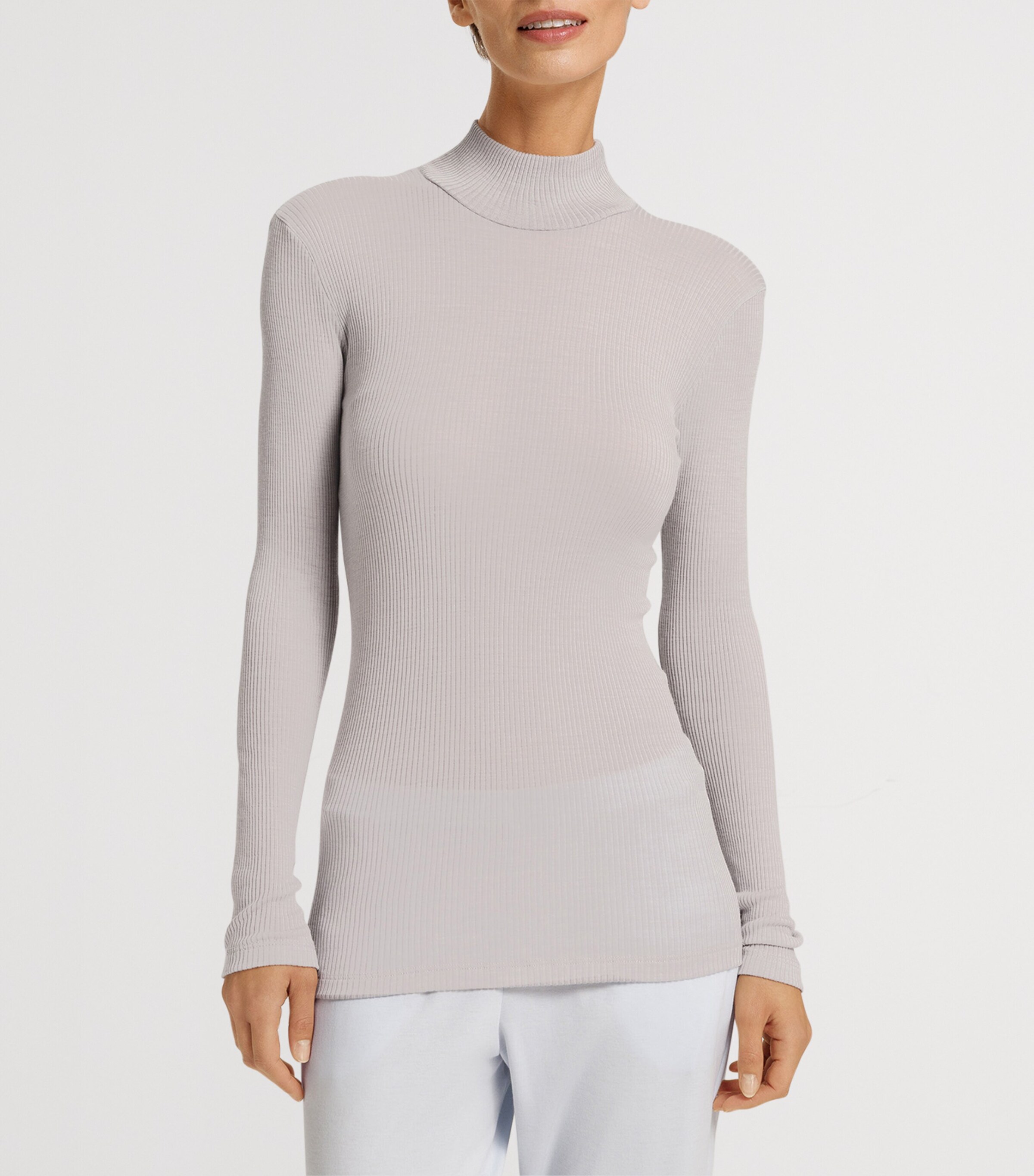 Wool-Silk Celeste T-Shirt SILVER VAPOR Image 3