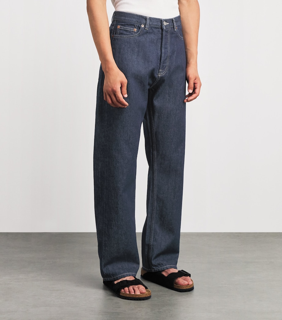 Samsøe Samsøe Mens Roger Straight Jeans Dark Lake Image 4