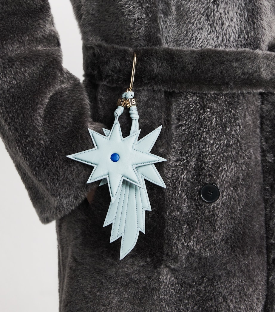 Lamb Leather Star Keyring A8215 Image 4