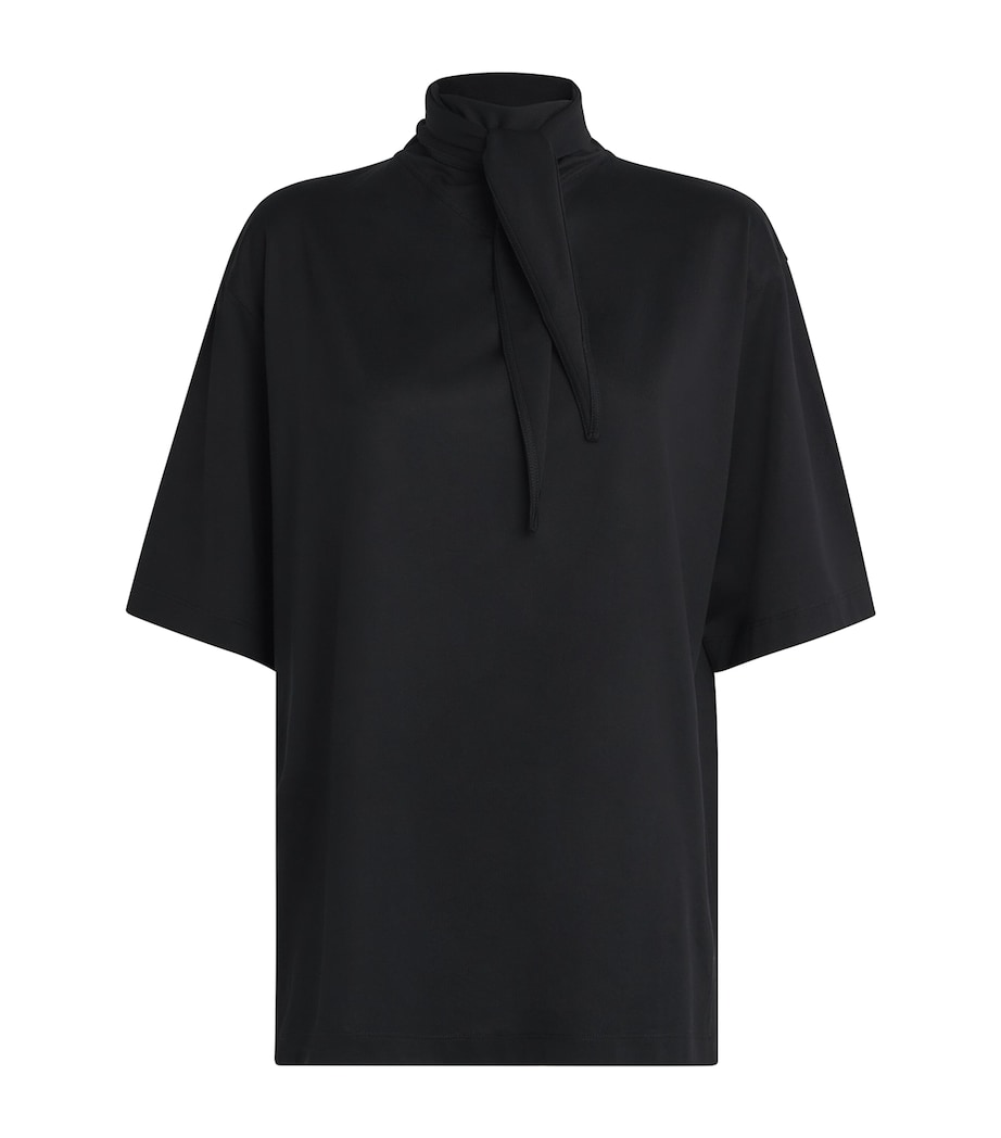 Cotton Foulard T-Shirt BK999 BLACK Image 1