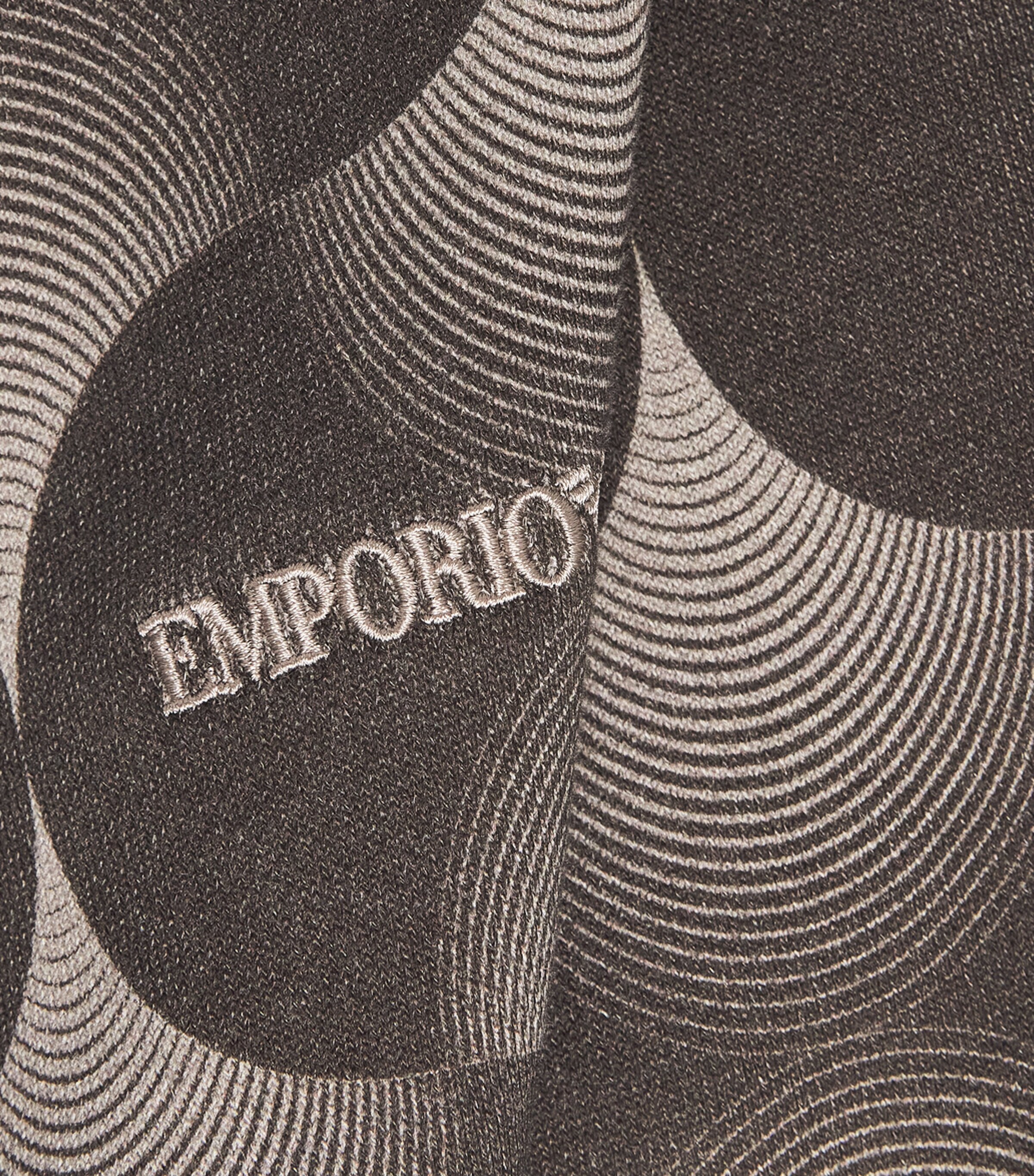 Emporio Armani Mens Cotton Op-Art Print Hoodie Image 6