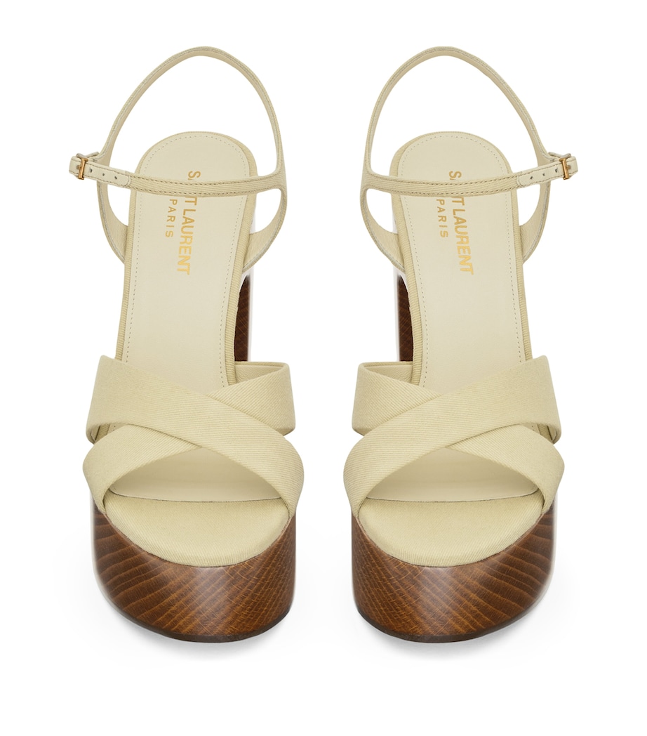 Canvas Bianca Platform Sandals 125 9517 Image 2