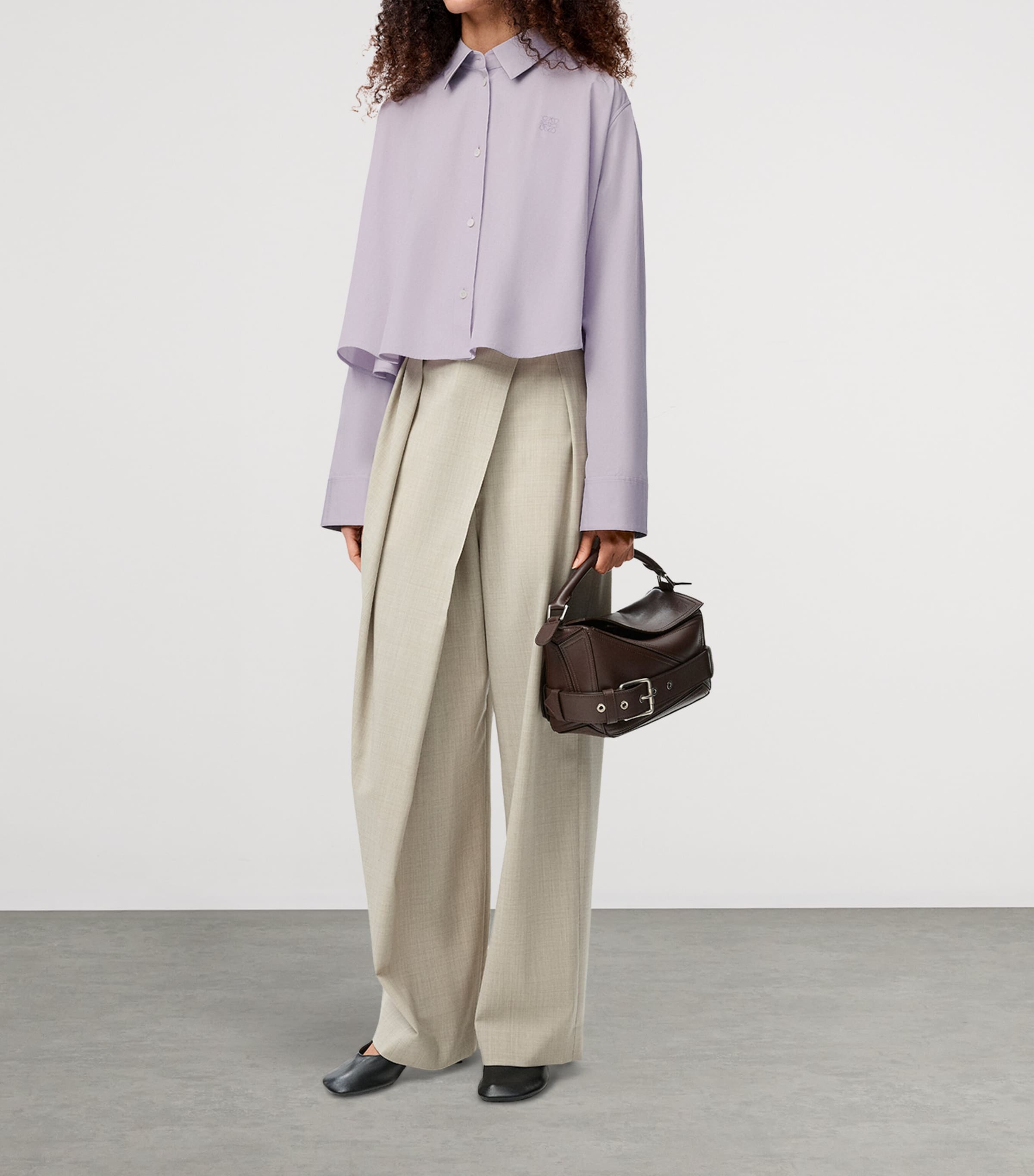 LOEWE Cotton-Blend Trapeze Shirt | Harrods US