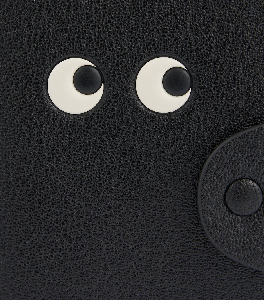 Leather Eyes Passport Cover BLACK Image 5