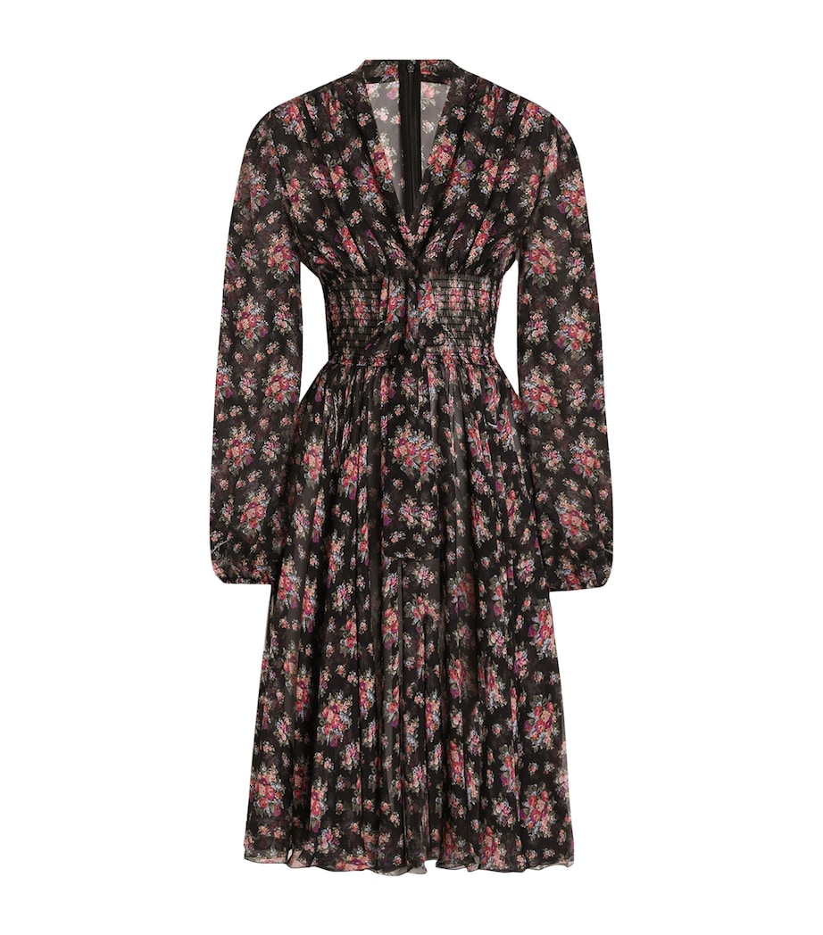 Silk Floral Midi Dress HN5XKMAZZOLINI Image 1