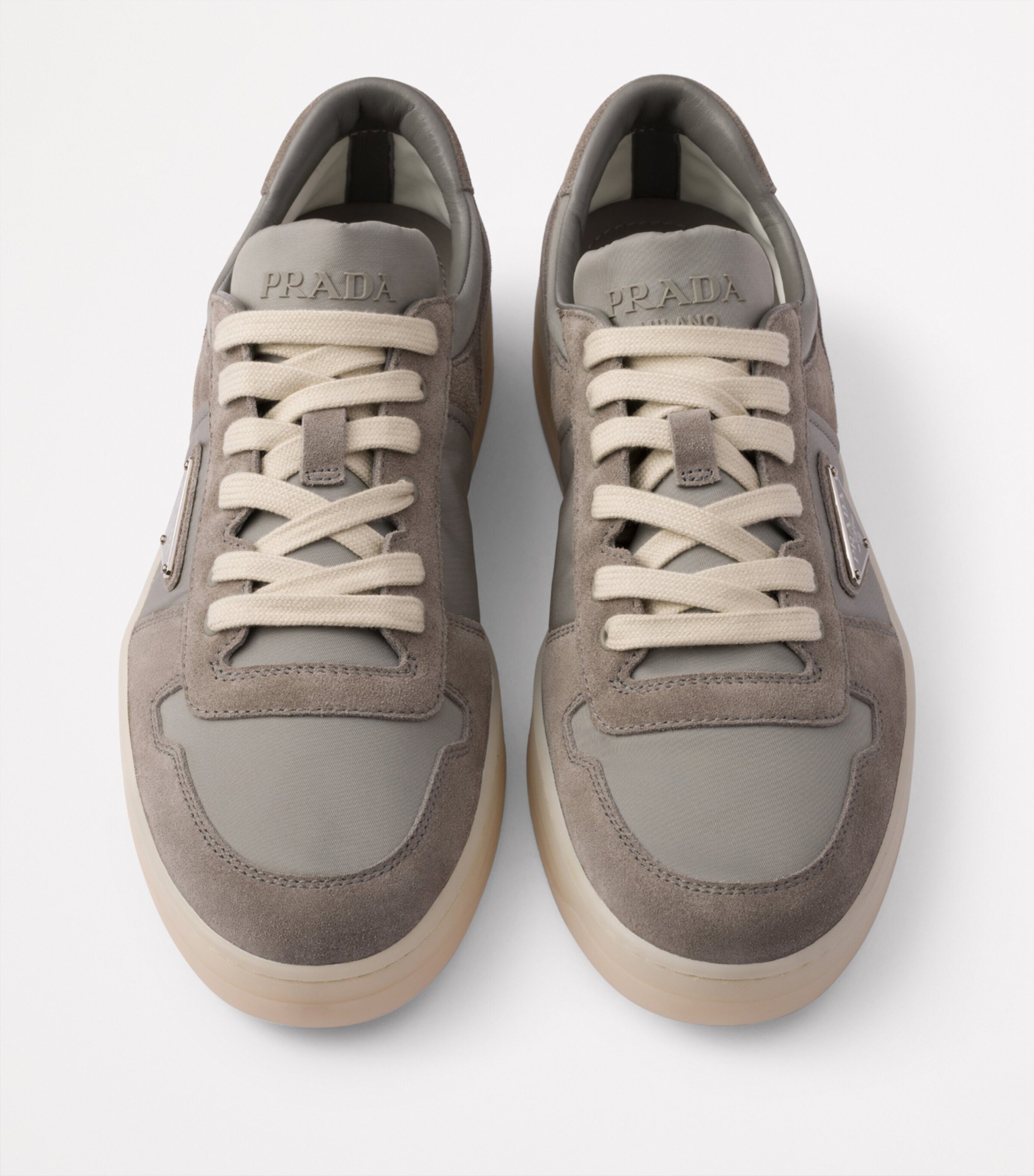 Suede and Re-Nylon Downtown Sneakers F0276 Image 3
