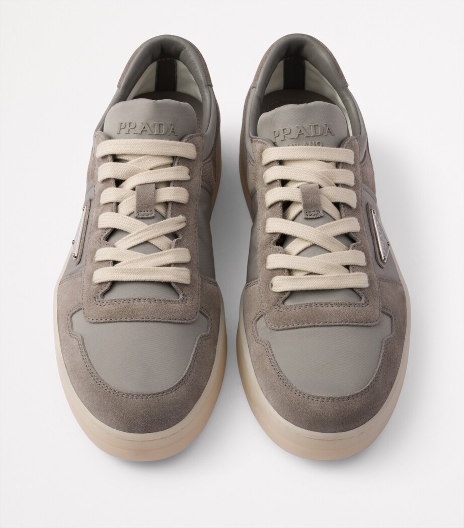 Suede and Re-Nylon Downtown Sneakers F0276 Image 3
