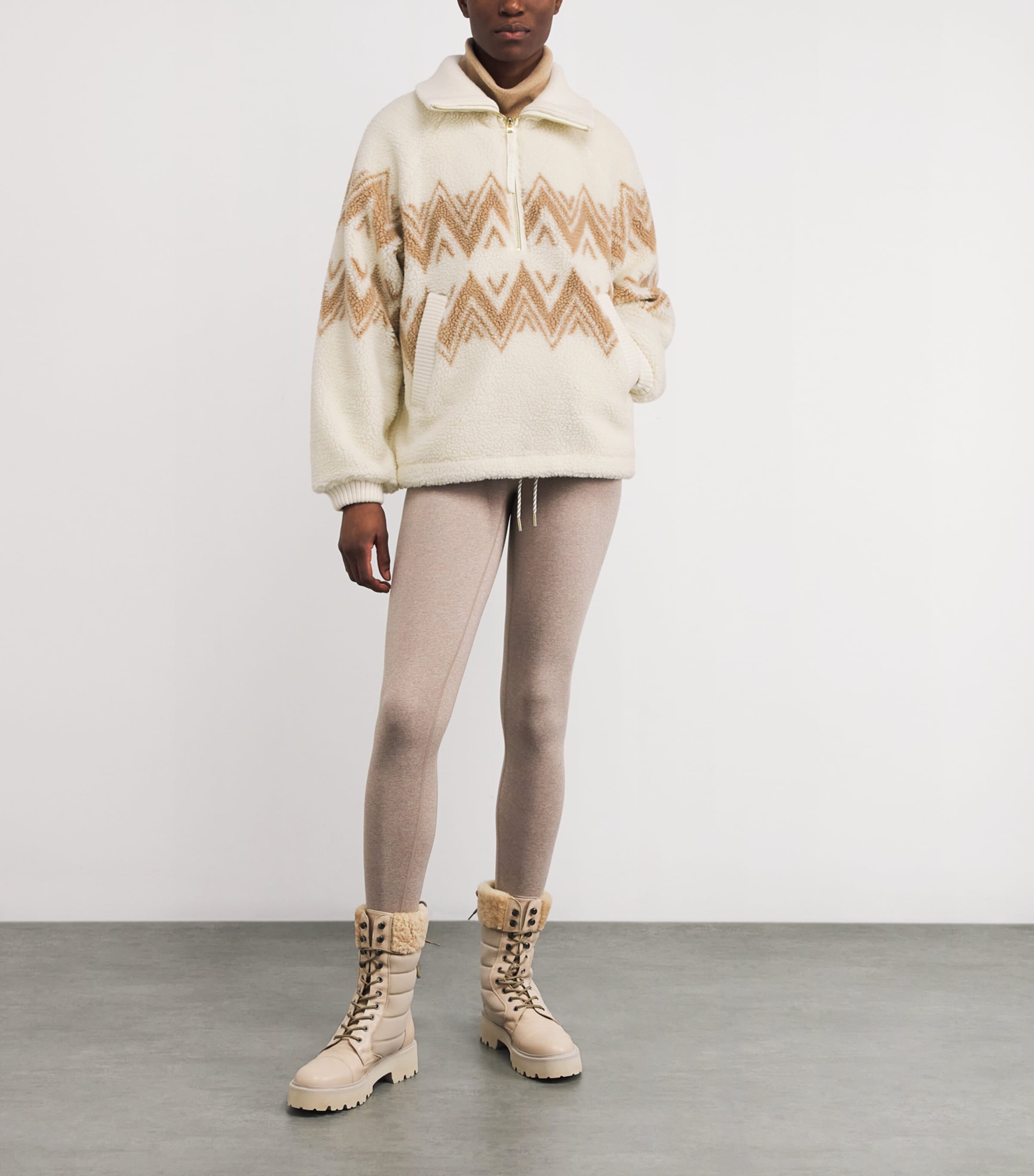 Faux Shearling Hendrik Sweatshirt EGRET Image 2