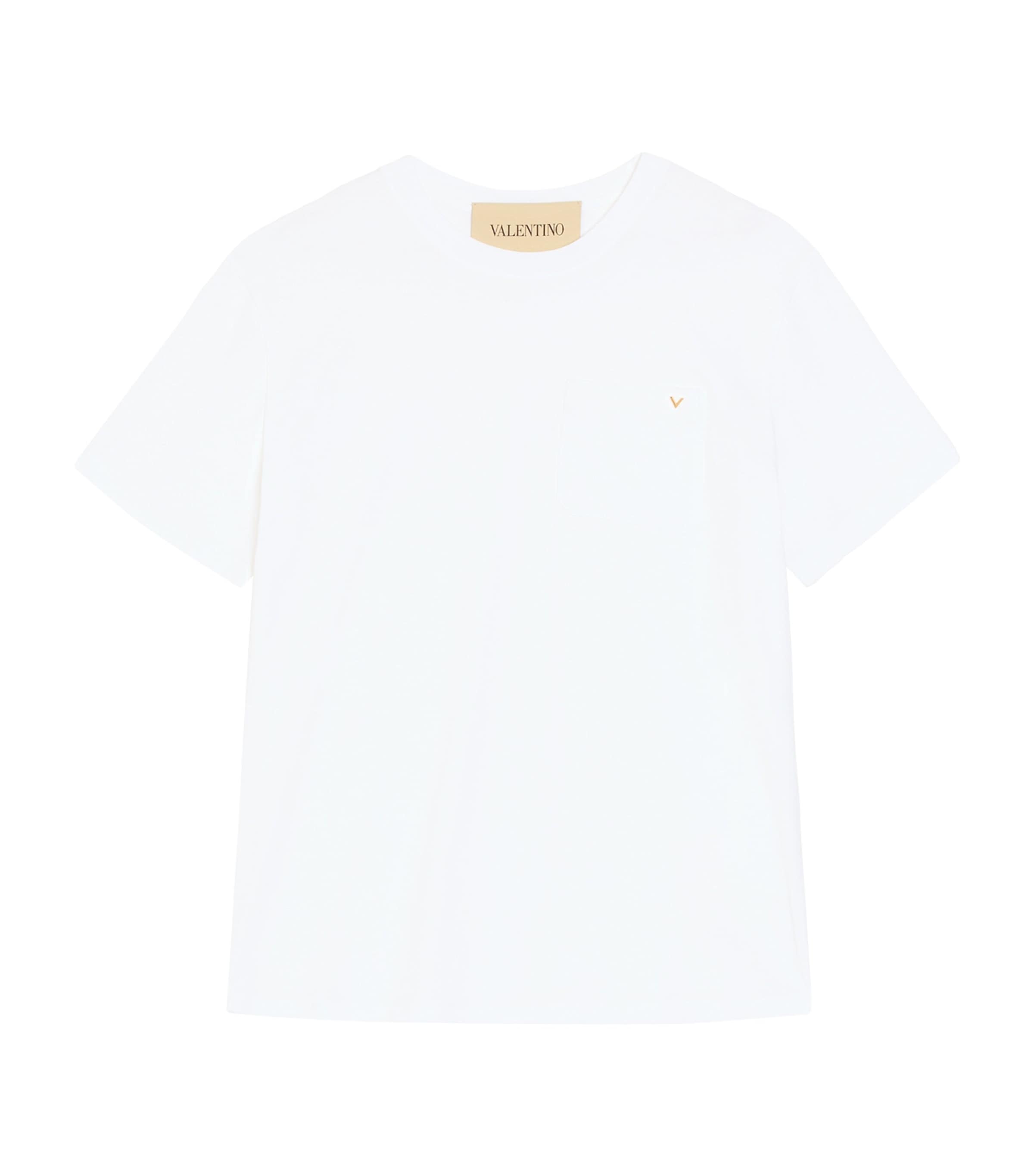 Valentino Garavani Mens Cotton VGold T-Shirt Image 1