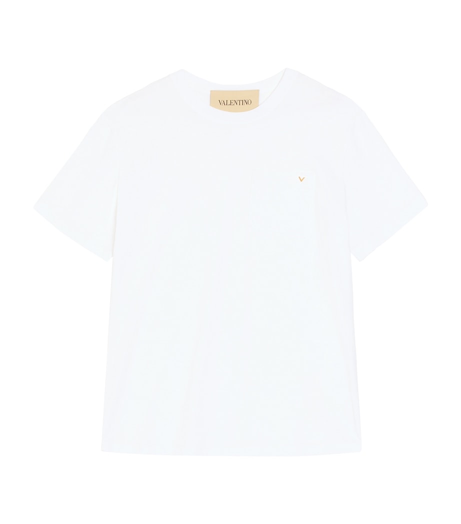 Valentino Garavani Mens Cotton VGold T-Shirt Image 1