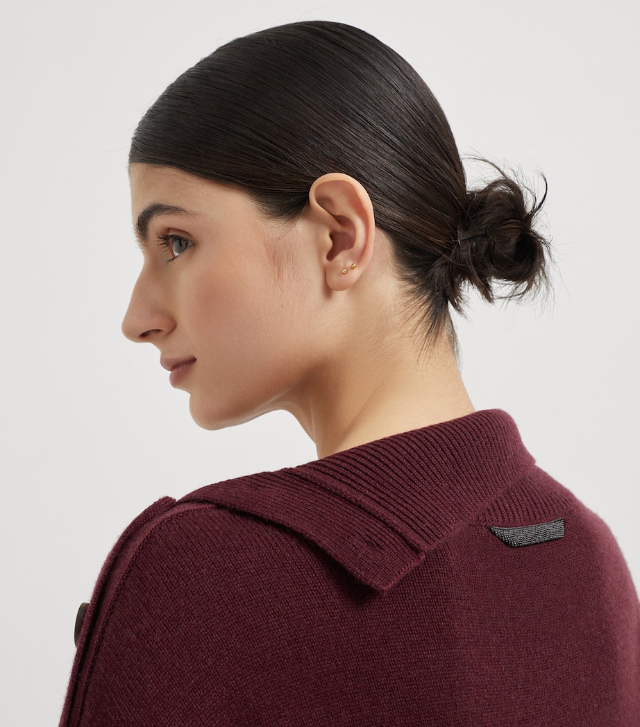 Cashmere Cropped High-Neck Sweater C9663 Image 7