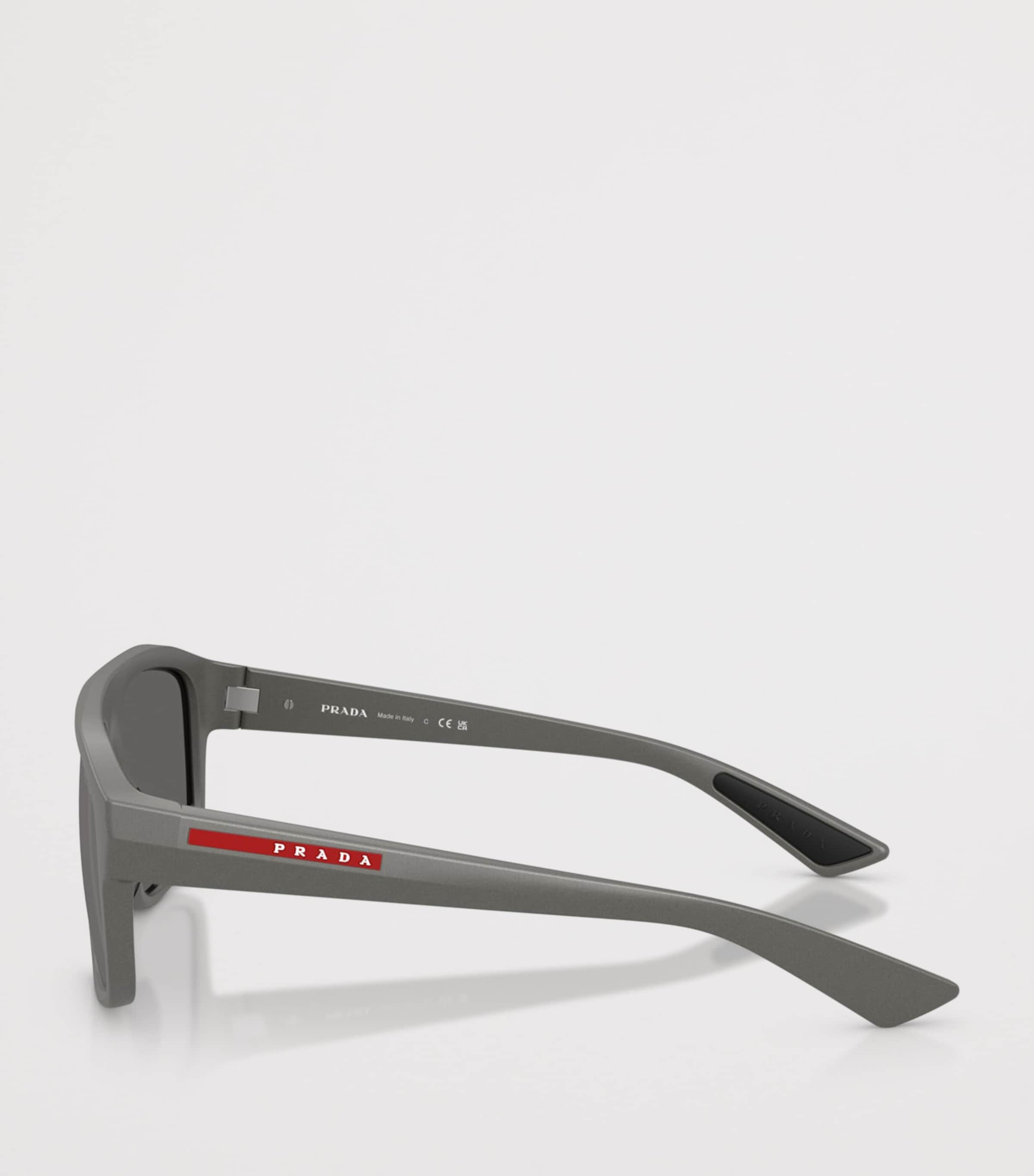 Prada Linea Rossa Irregular Sunglasses Grey Image 3