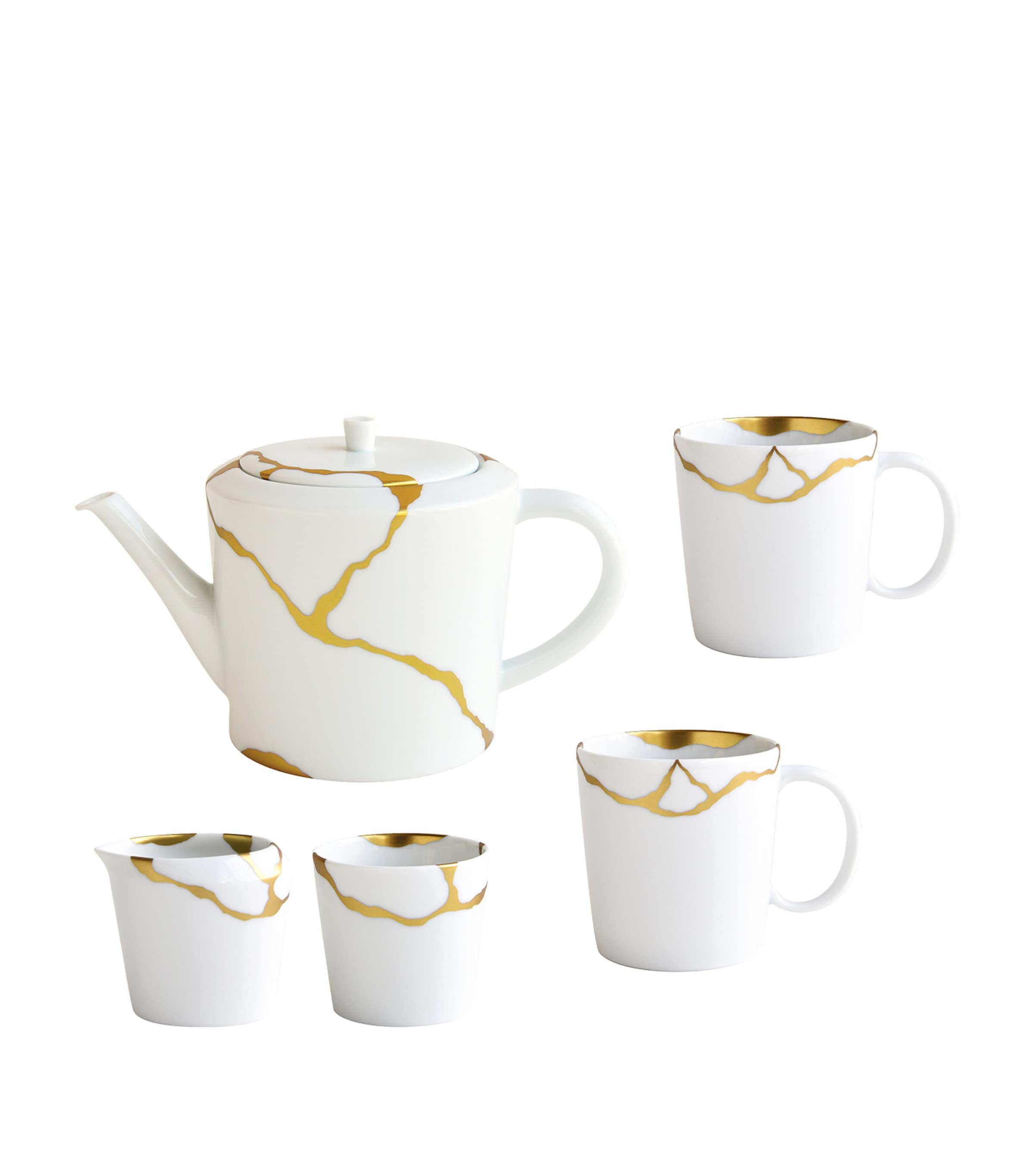 Bernardaud Kintsugi Tea Gift Set | Gifts | Wedding Gifts | Dining | Tableware | Teapots | Designers | Bernardaud