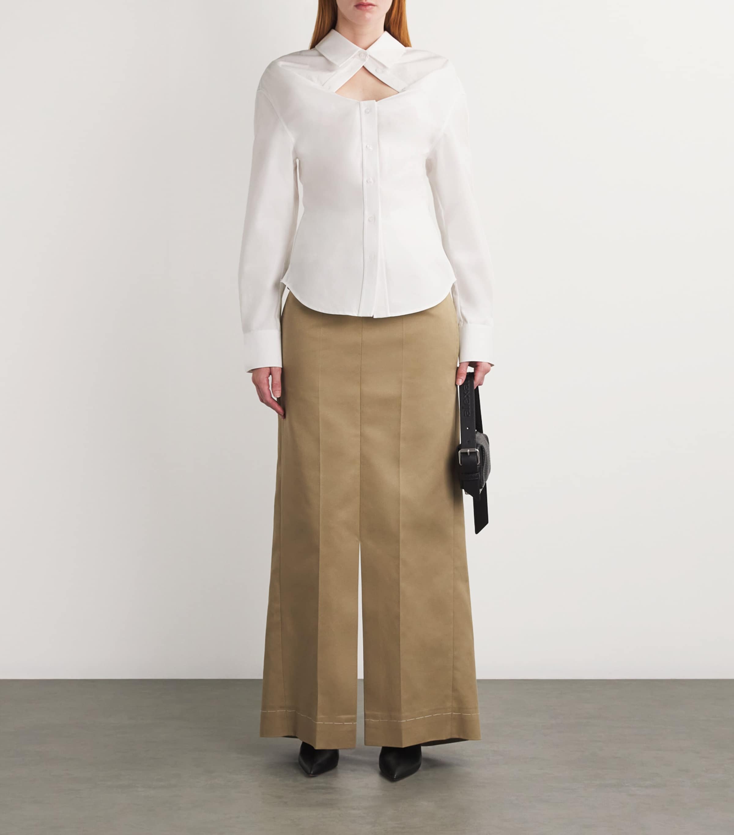 Cotton Deconstructed Shirt 100WHITE Image 2