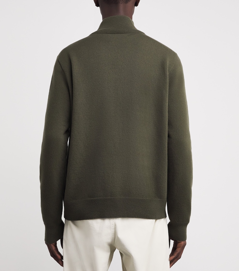 Wool Technical Zip Cardigan LODEN Image 4