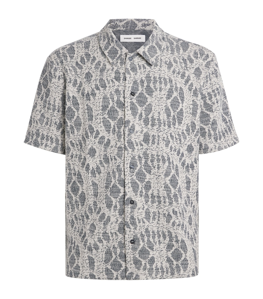 Samsøe Samsøe Mens Sakvist Short-Sleeve Shirt Salute Symmetry Image 1