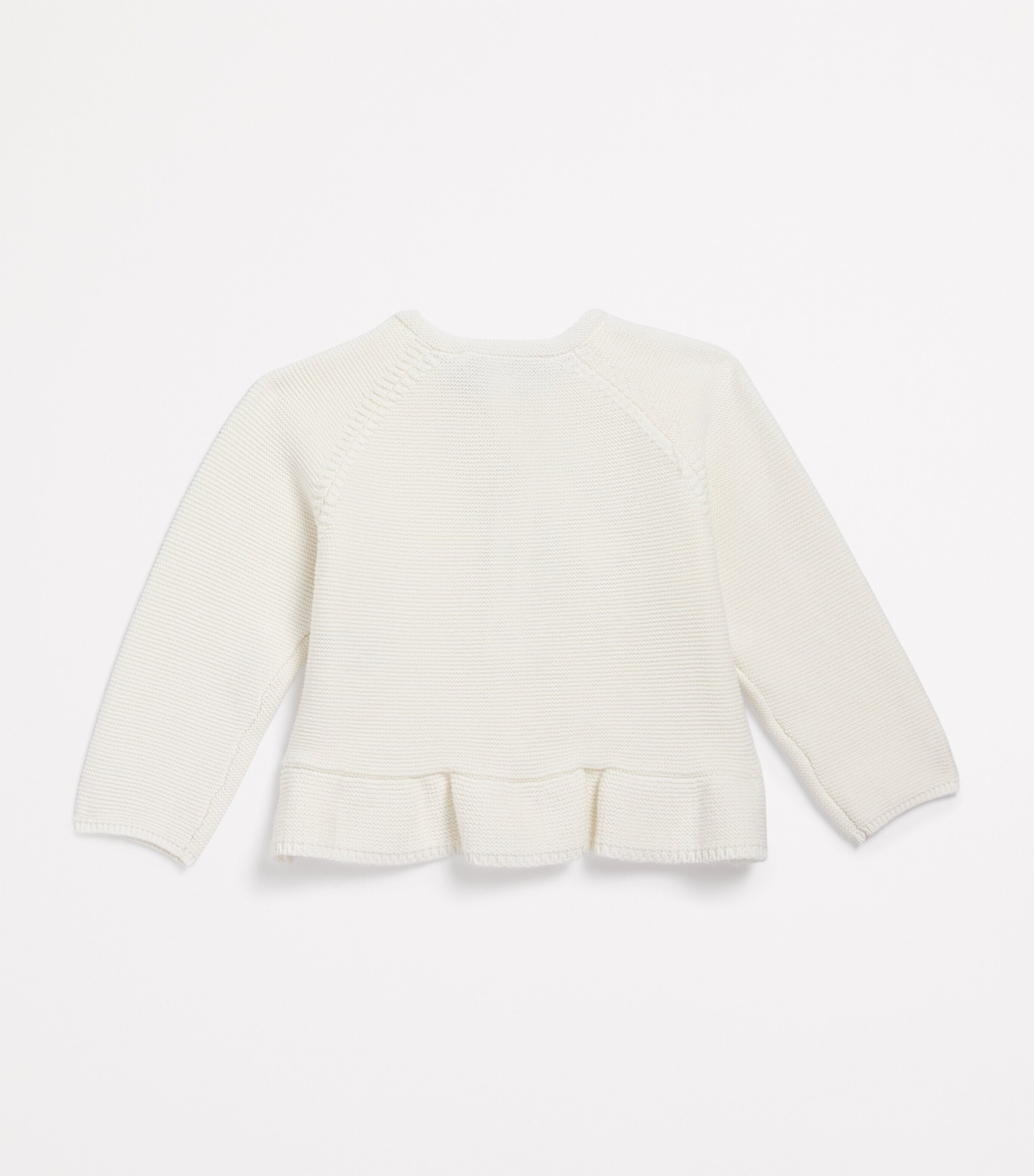 Tartine et Chocolat Cotton Embroidered Cardigan (3 Months-4 Years) Blanc Image 2