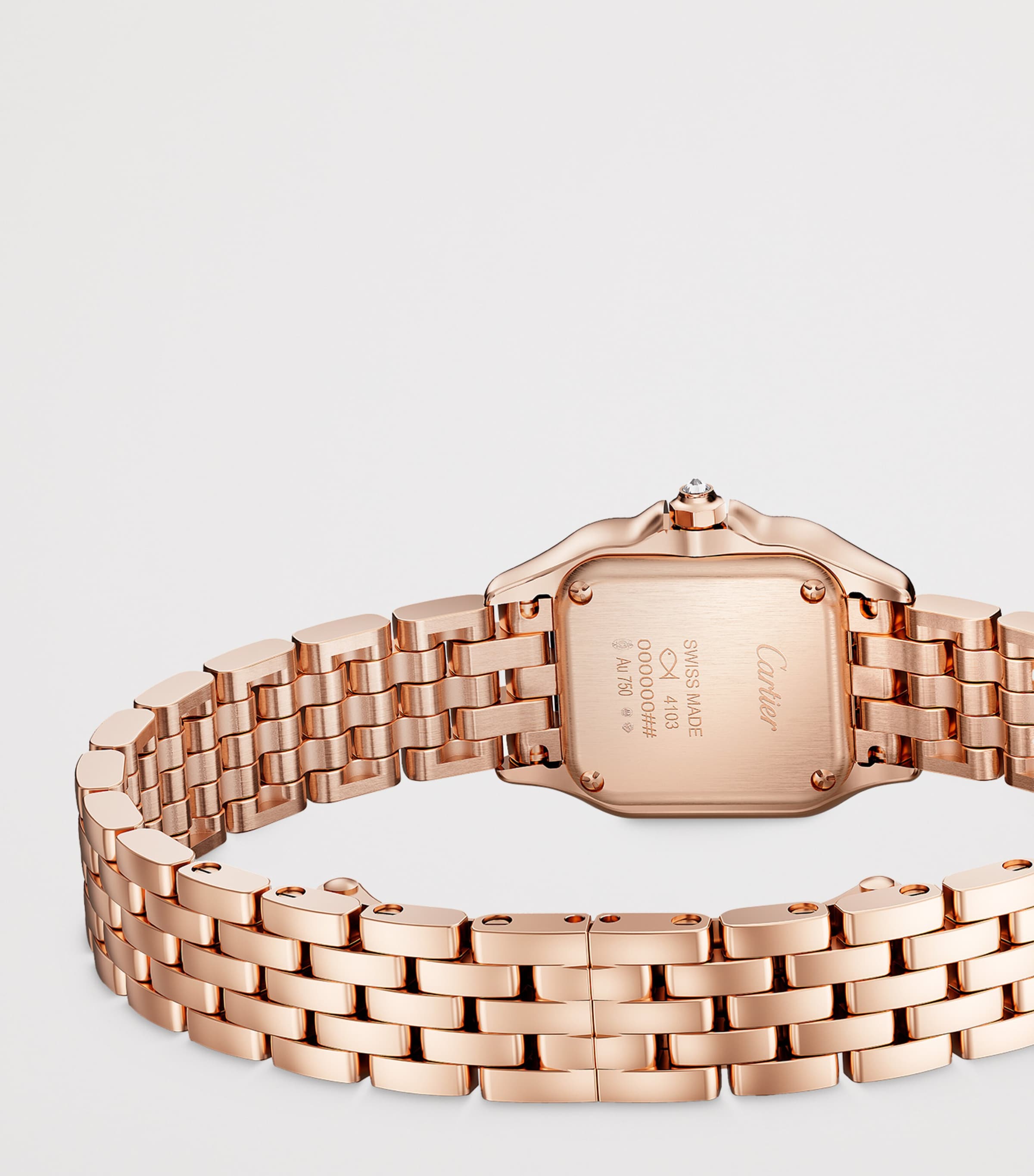 Rose Gold and Diamond Panthère de Cartier Watch 20mm SILVER Image 2