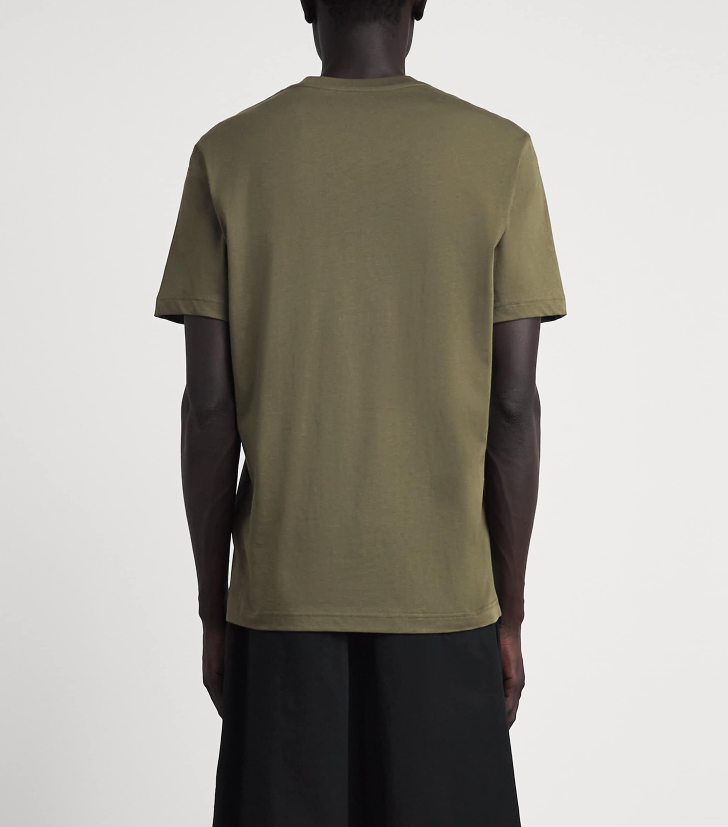 Moncler Mens Cotton Logo Patch T-Shirt Image 5