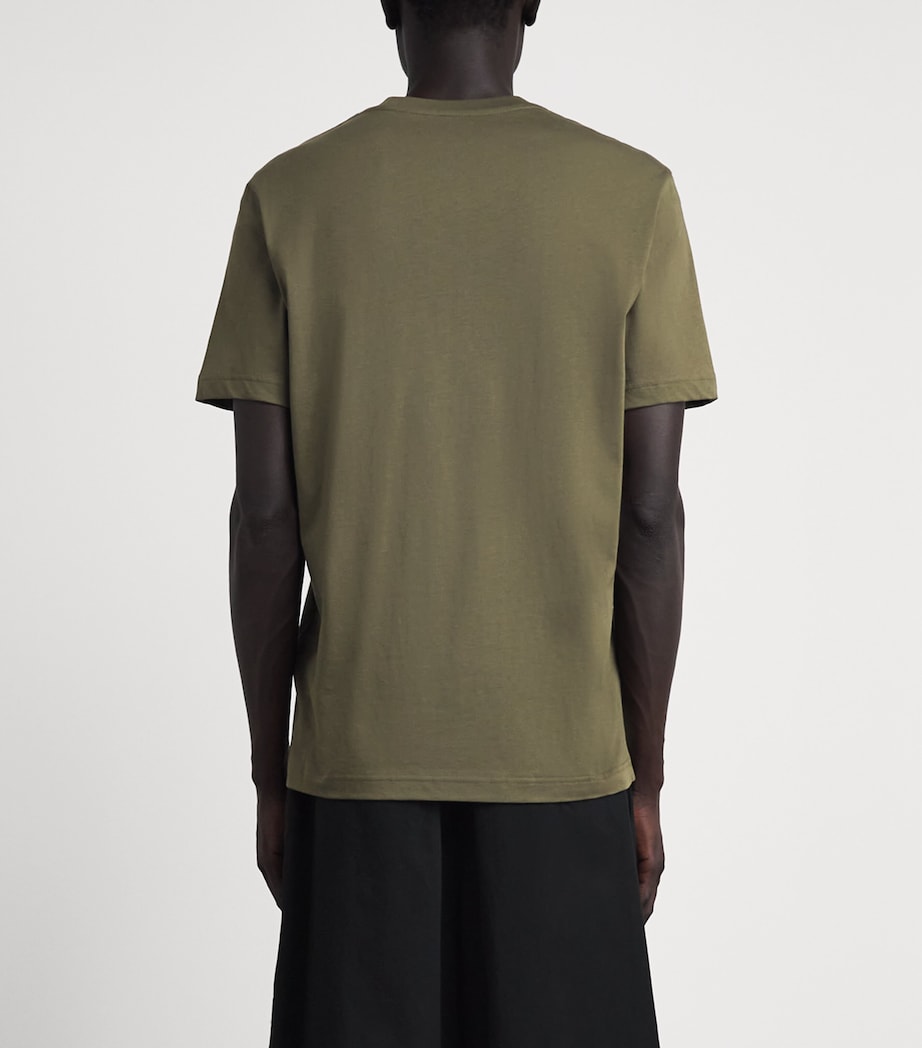 Moncler Mens Cotton Logo Patch T-Shirt Image 5