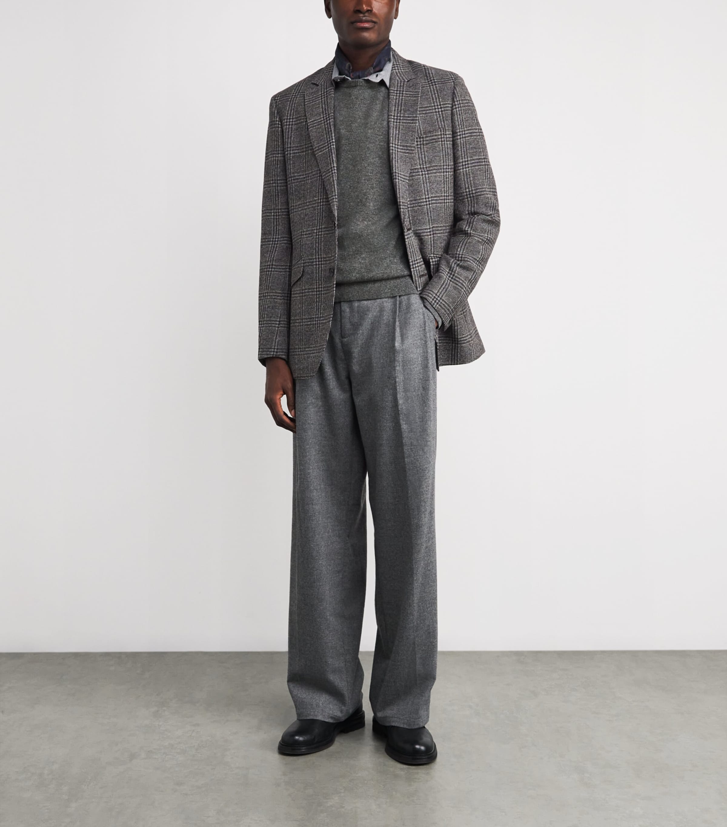 Cashmere Crew-Neck Sweater GREY HTR Image 2