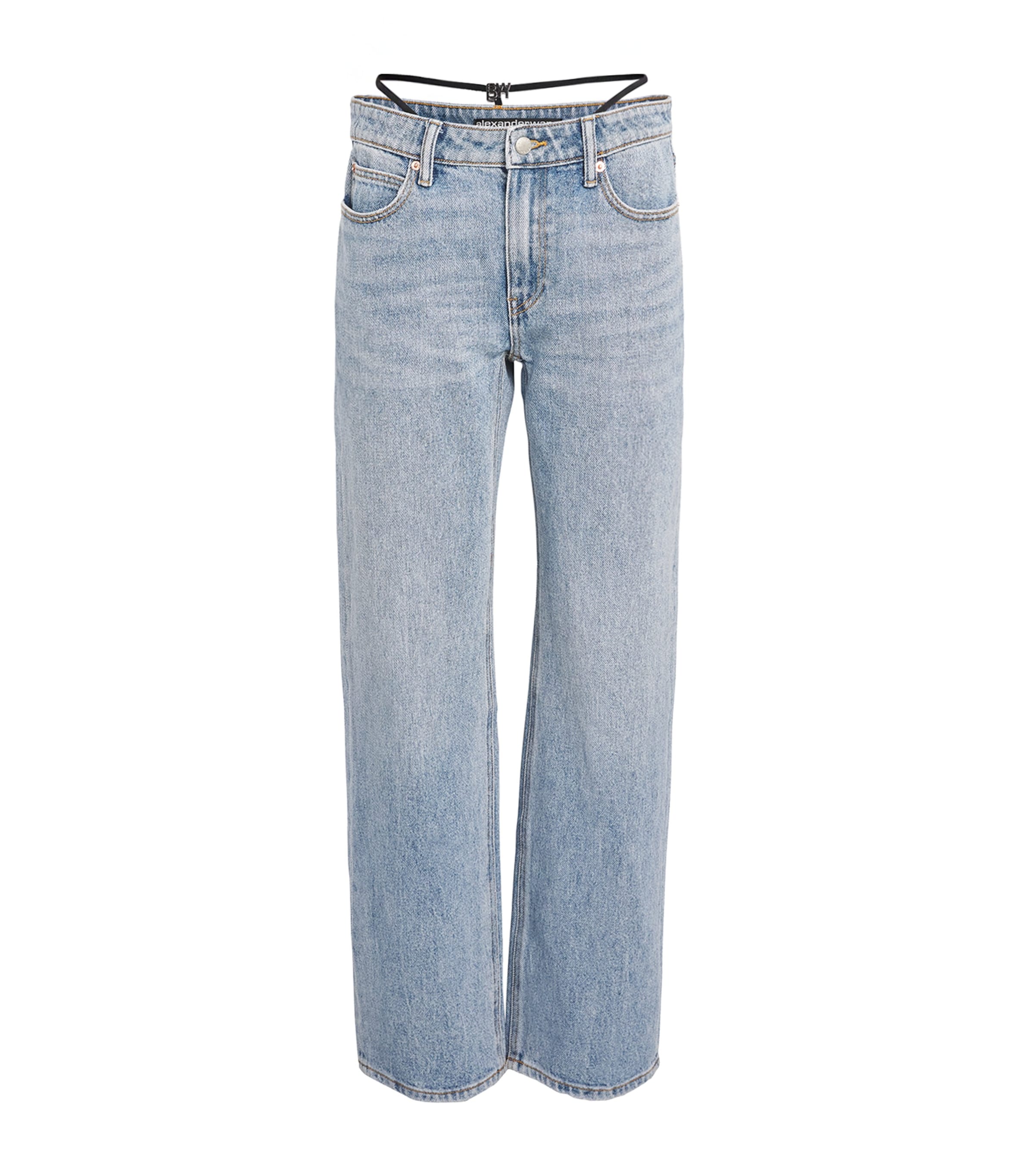 Shop Alexander Wang Mid-rise Relaxed Jeans In Blue