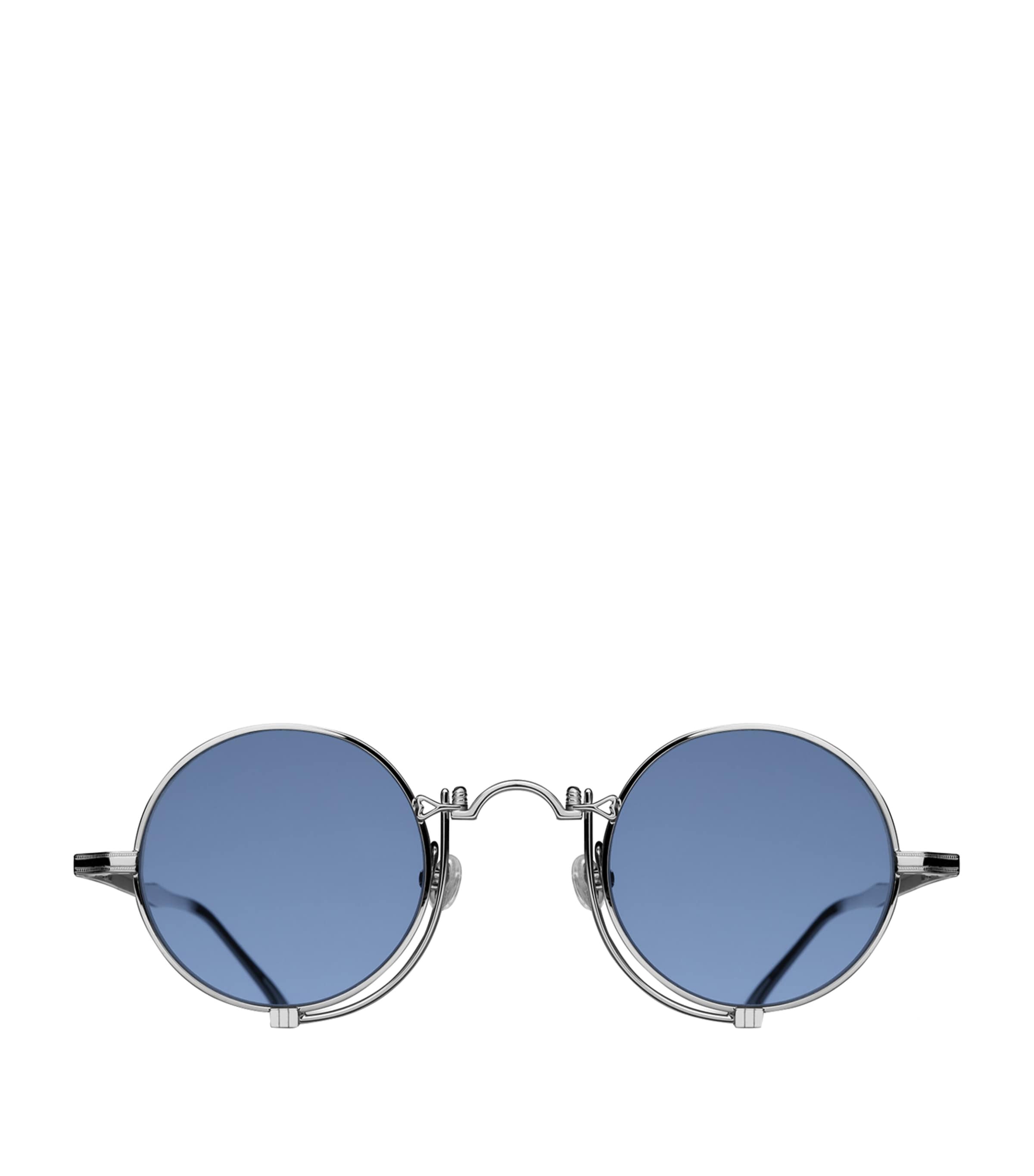 Matsuda Cross-bar Sunglasses In Silver