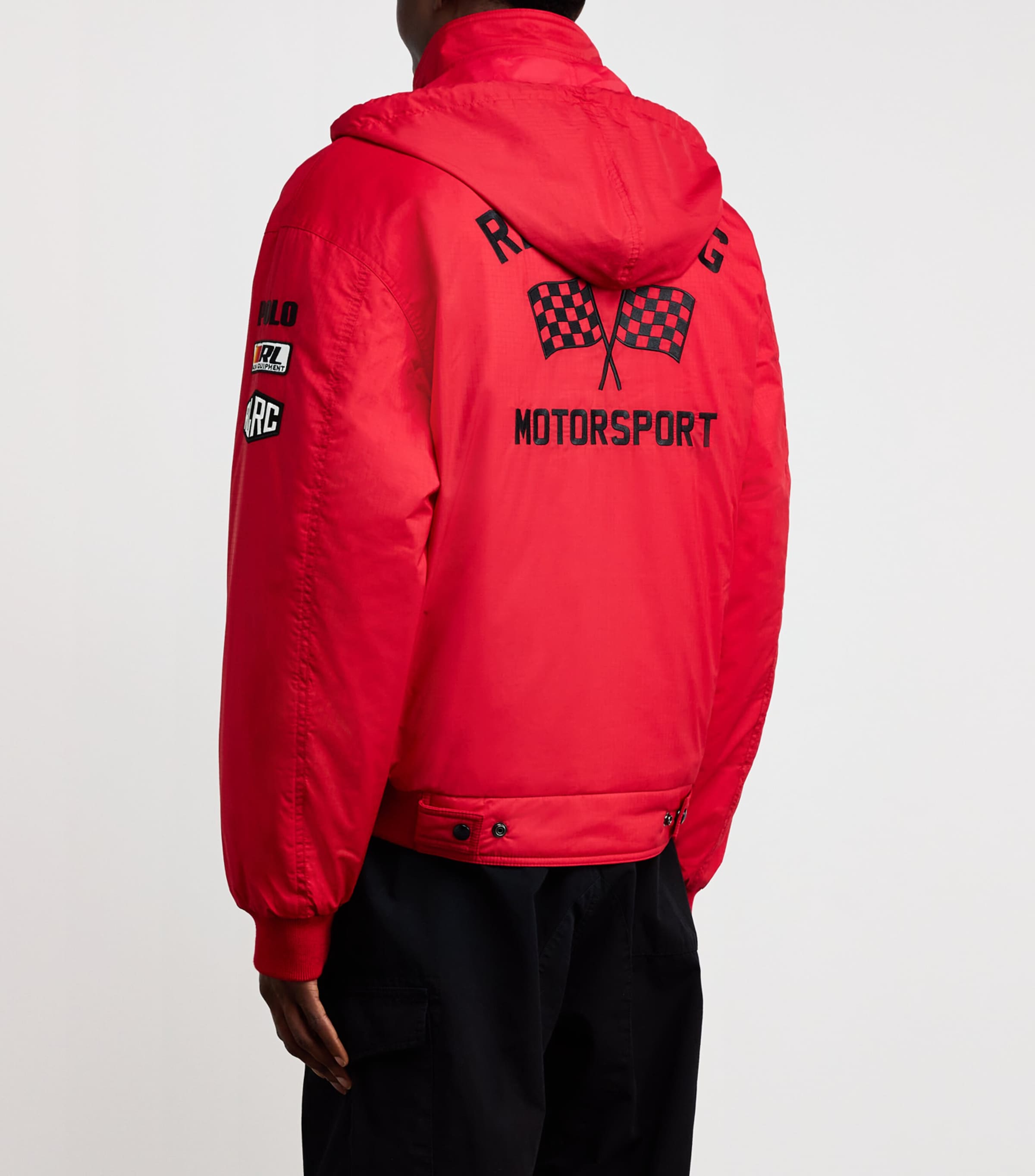 Polo Ralph Lauren Mens Racing Jacket Red Image 4