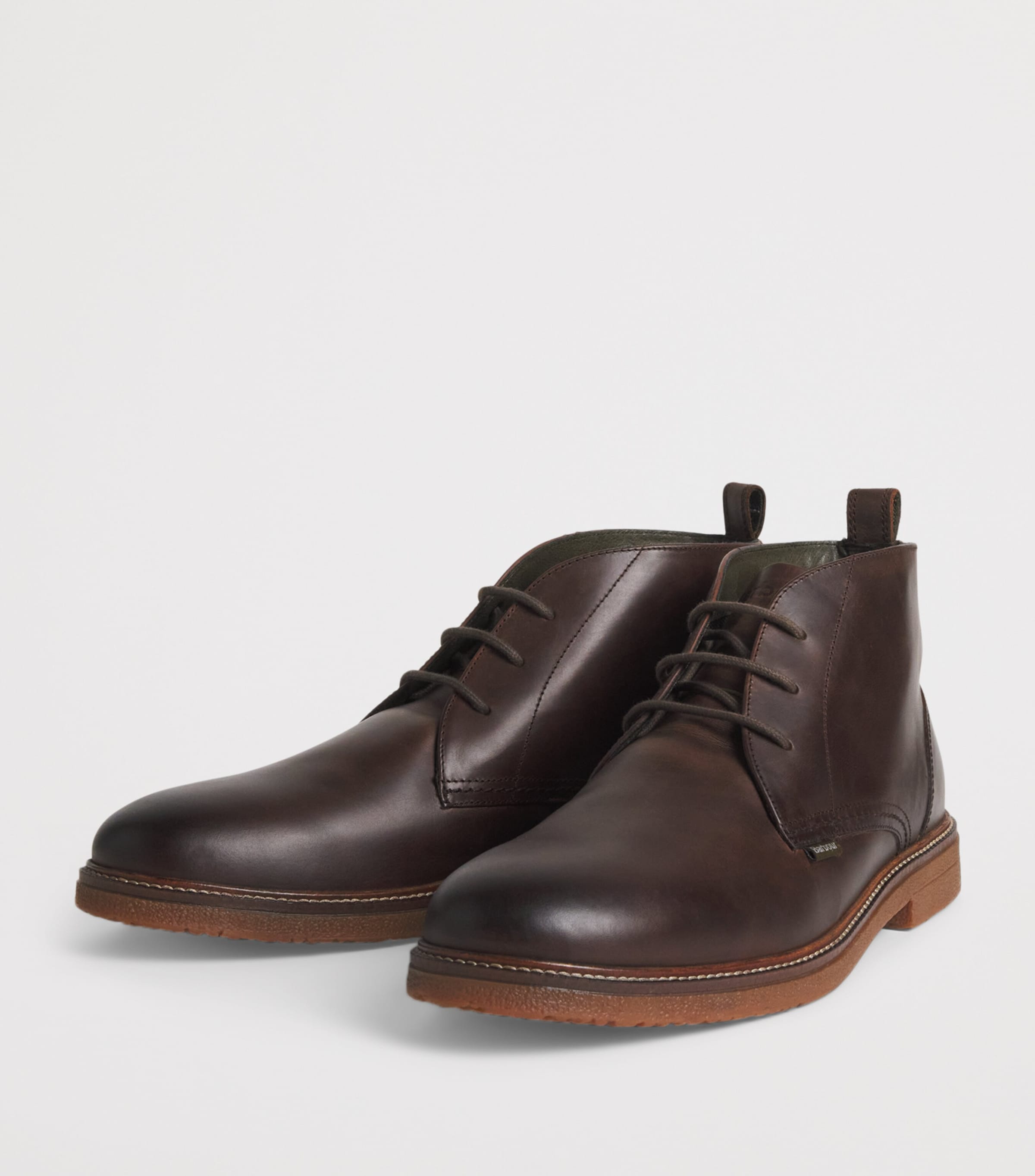 Barbour Leather Kirkstone Desert Boots Dark Image 3
