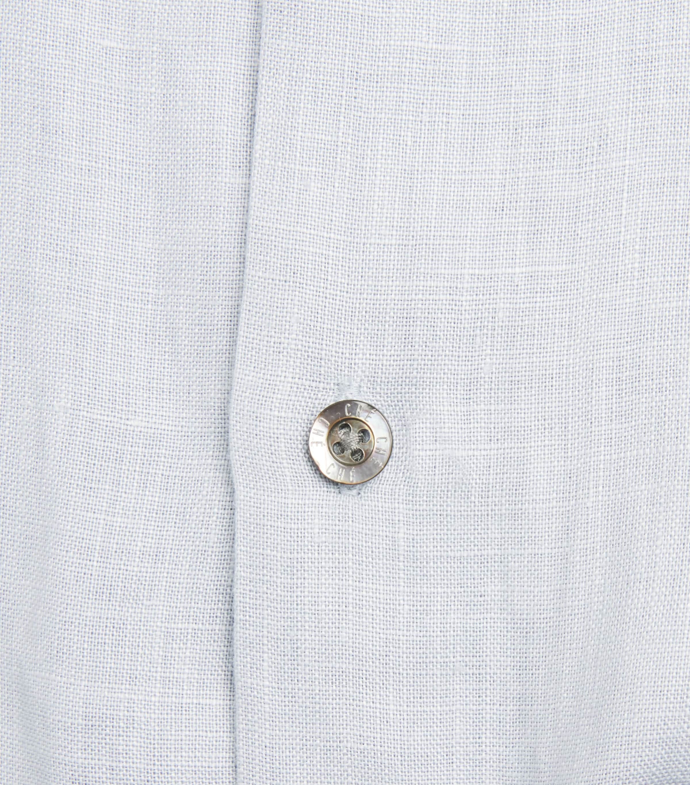 CHÉ Mens Linen Shirt Powder Blue Image 6
