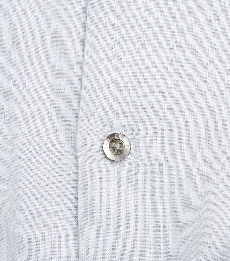 CHÉ Mens Linen Shirt Powder Blue Image 6
