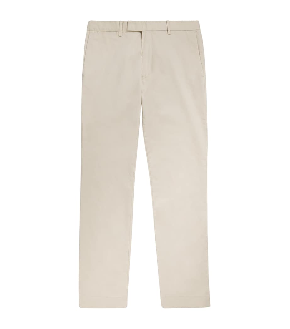 Stretch-Cotton Slim Chinos BASIC SAND Image 1