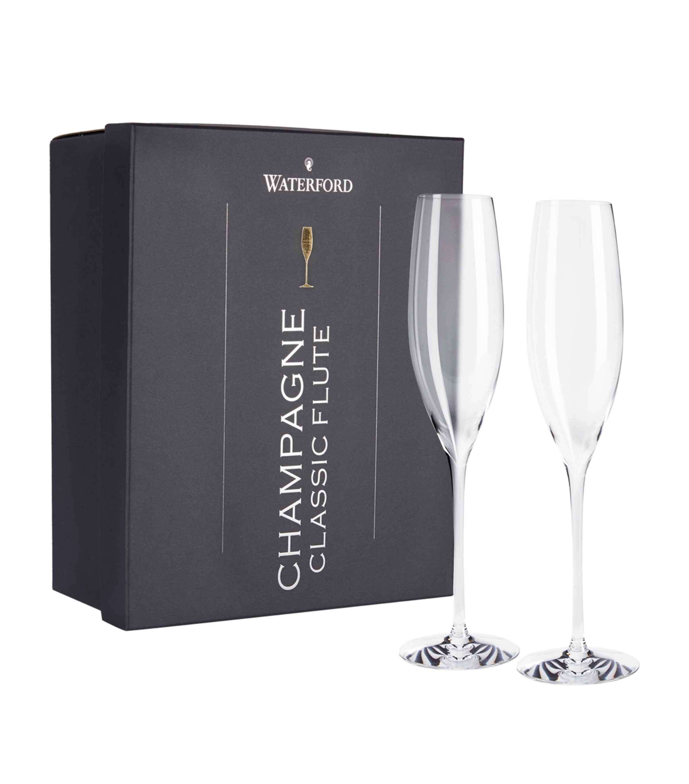 Set of 2 Elegance Champagne Flutes CLEAR Image 4