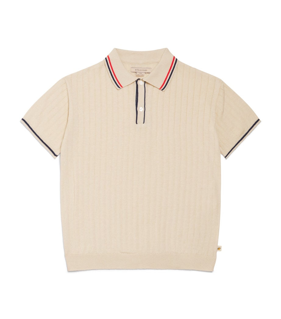 KONGES SLOJD Organic Cotton Mio Polo Shirt (9 Months-10 Years) Almond Image 1