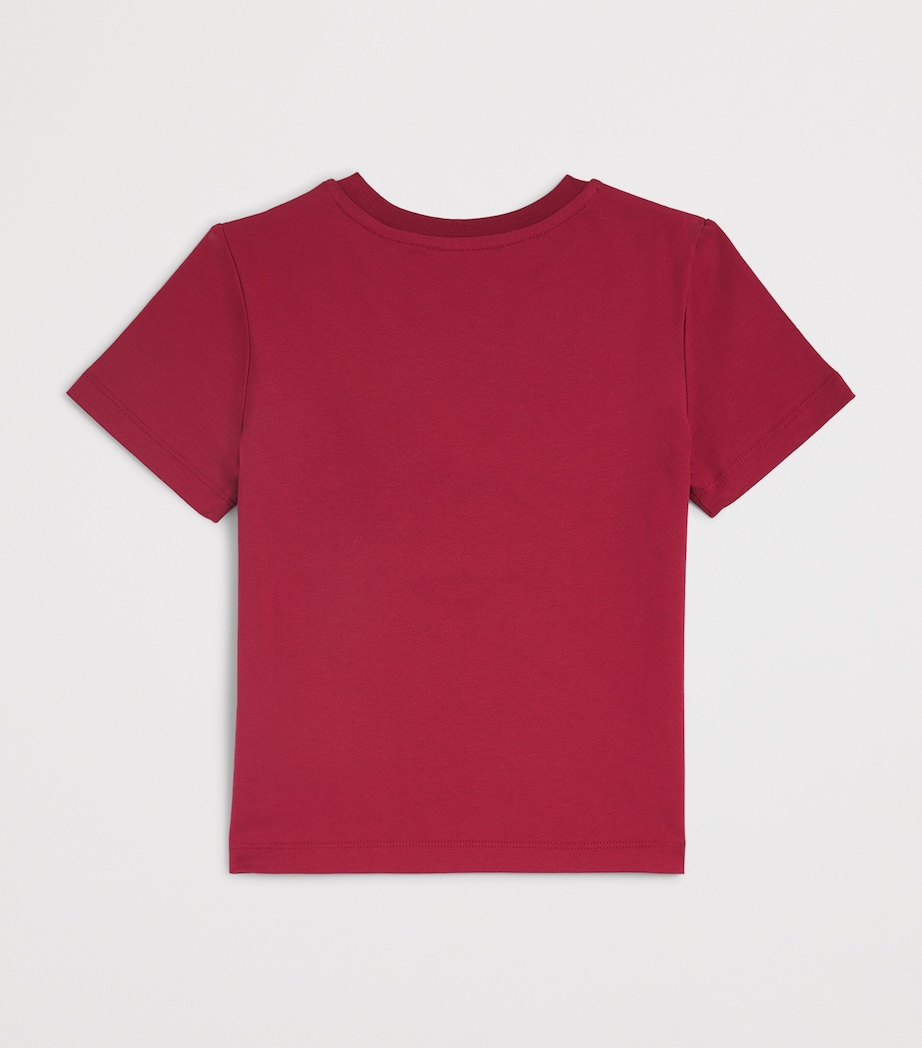 Givenchy Kids Cotton Logo T-Shirt (4-12+ Years) Red Image 2