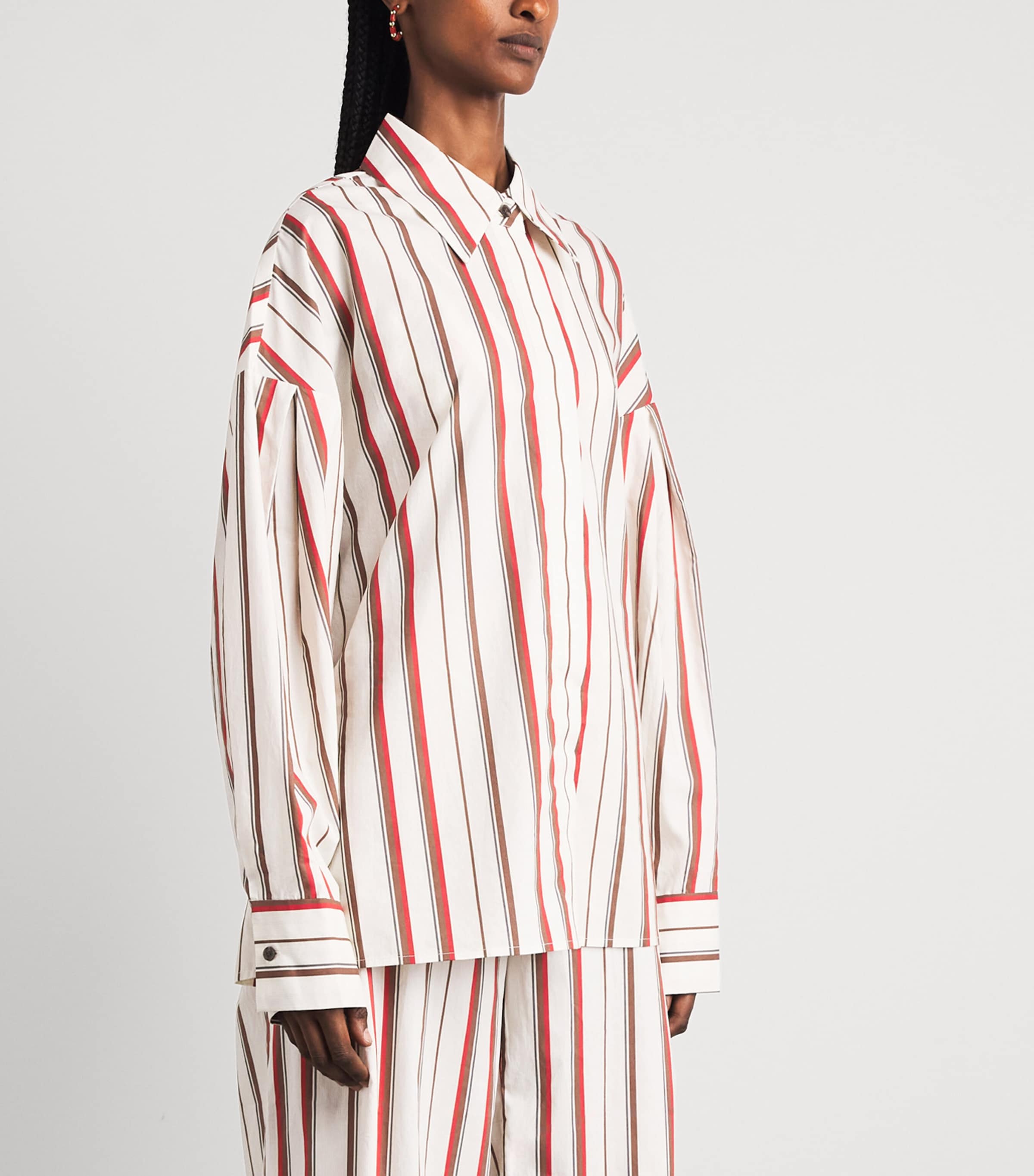 SIR. Womens Cotton Stripe Alva Shirt Laila Stripe Image 4