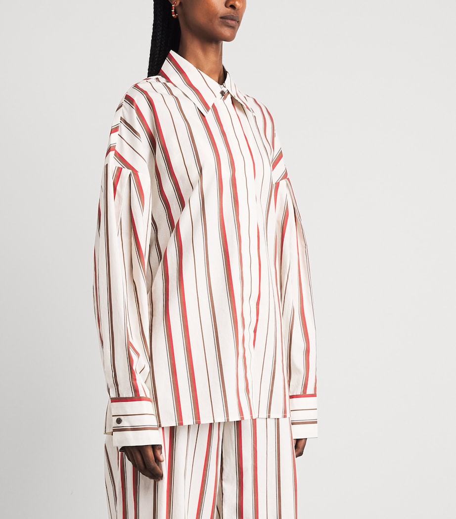 SIR. Womens Cotton Stripe Alva Shirt Laila Stripe Image 4